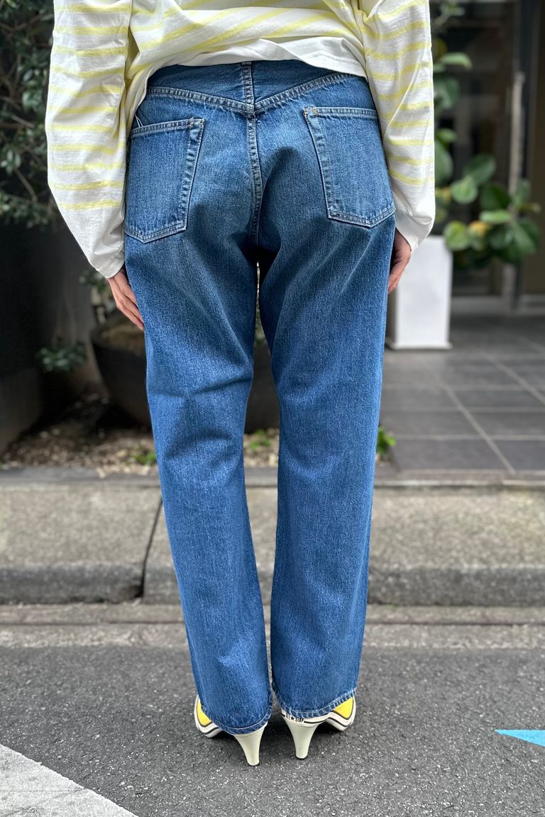 awasa - 5ポケットテーパードダメージデニム -INDIGO- 24ss UNISEX 