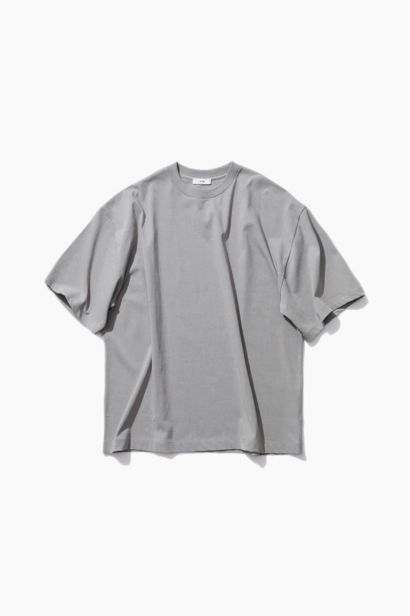 ATON - fresca plate oversized t-shirt -gray- men 23ss | asterisk