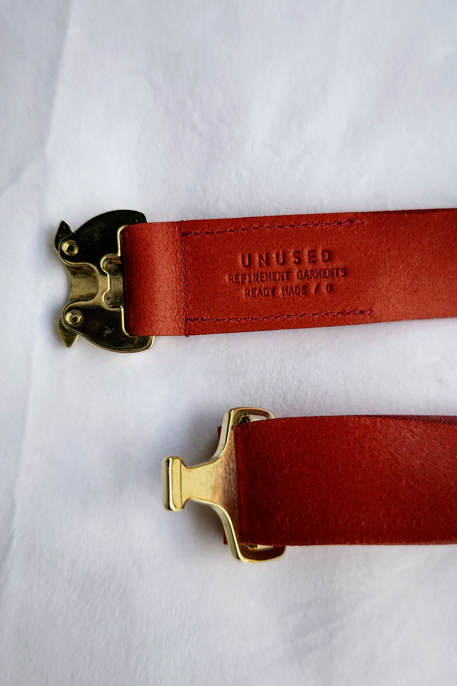 UNUSED - Cobra buckle belt-red- 23ss | asterisk