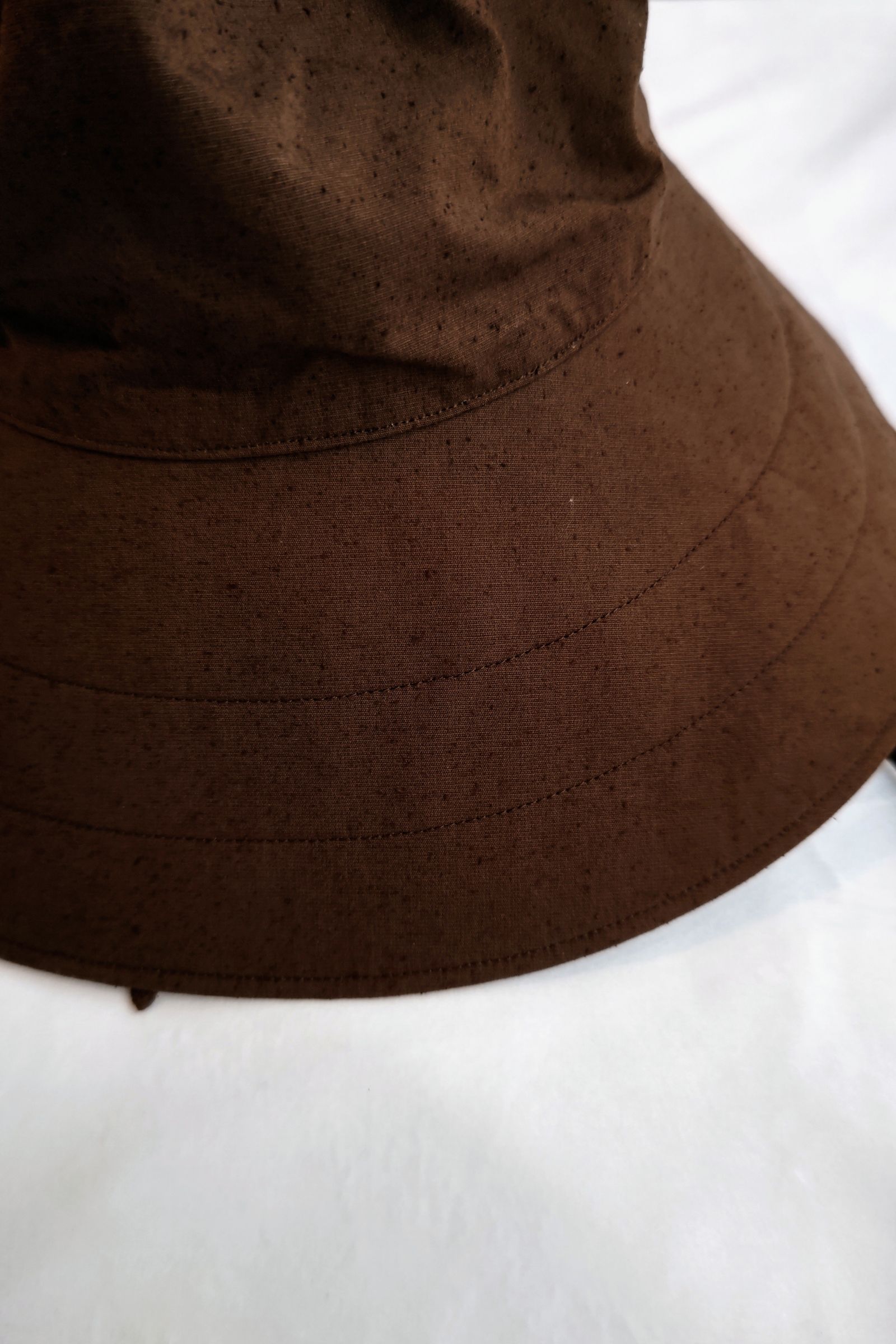 KIJIMA TAKAYUKI - COTTON SILK BUCKET HAT -brown- 23ss women | asterisk