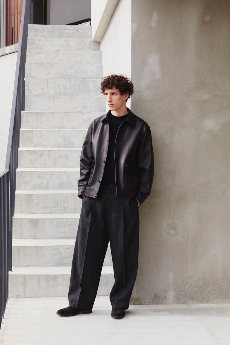 blurhms - Lamb Cossack Jacket-Black- 23aw men | asterisk