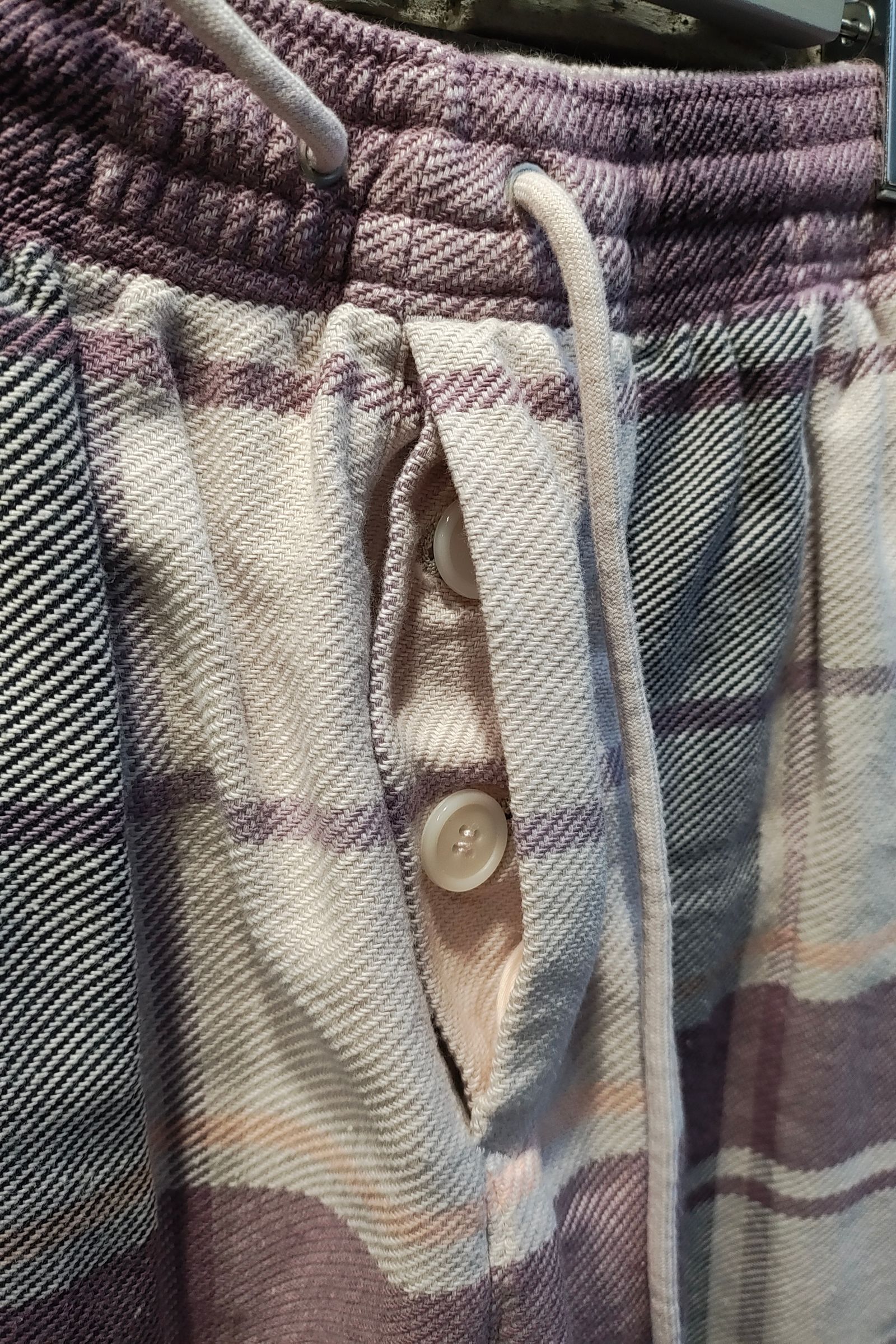 UNUSED - Check easy pants チェックイージーパンツ -PINK
