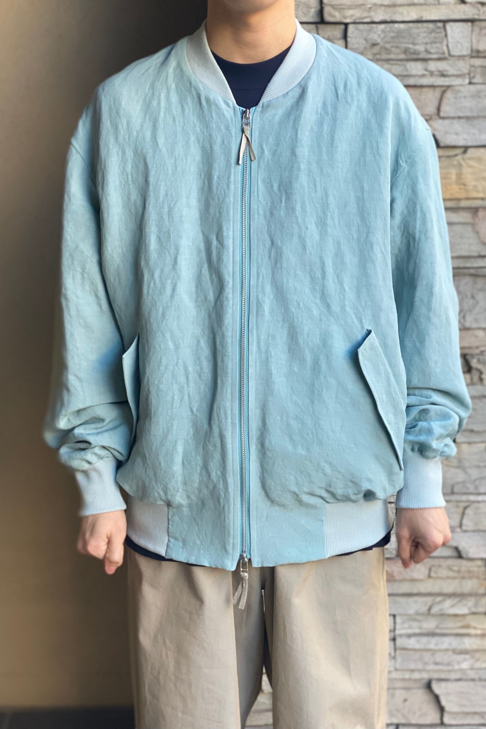 POLYPLOID - bomber jacket c -sky blue- 22ss | asterisk