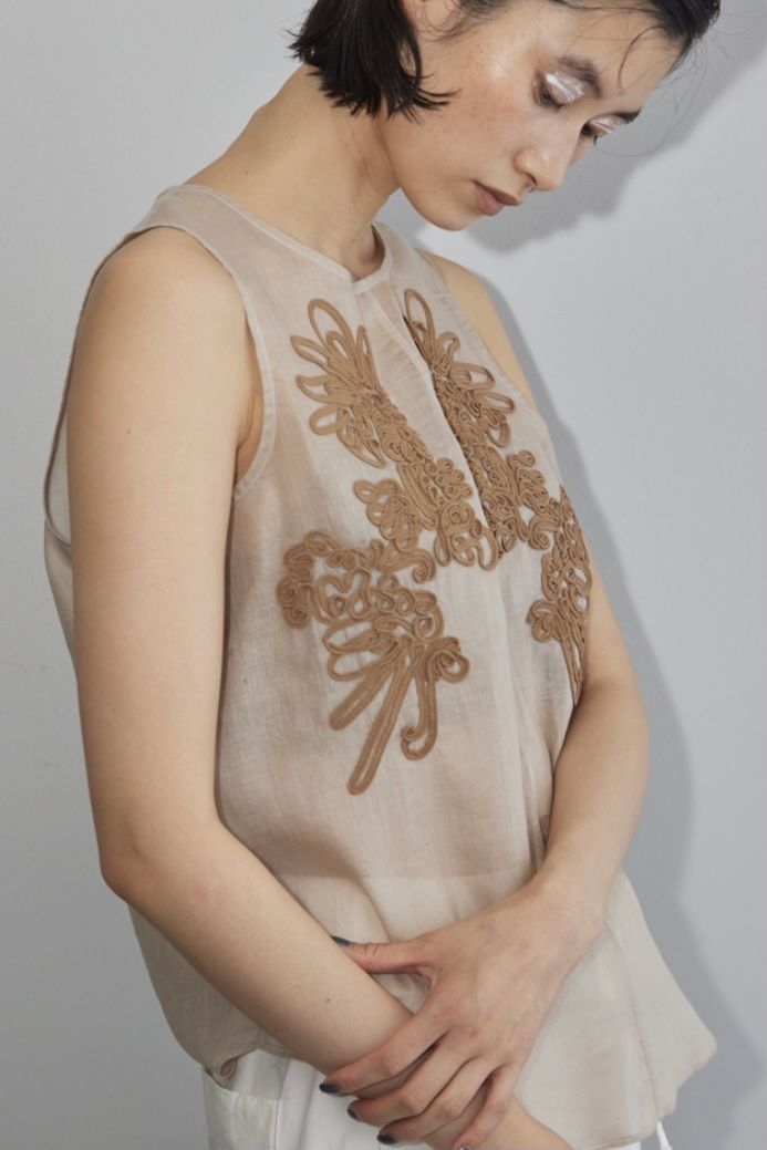 TODAYFUL - 【先行予約】organdy embroider tops -nude color- 23ss 4 ...