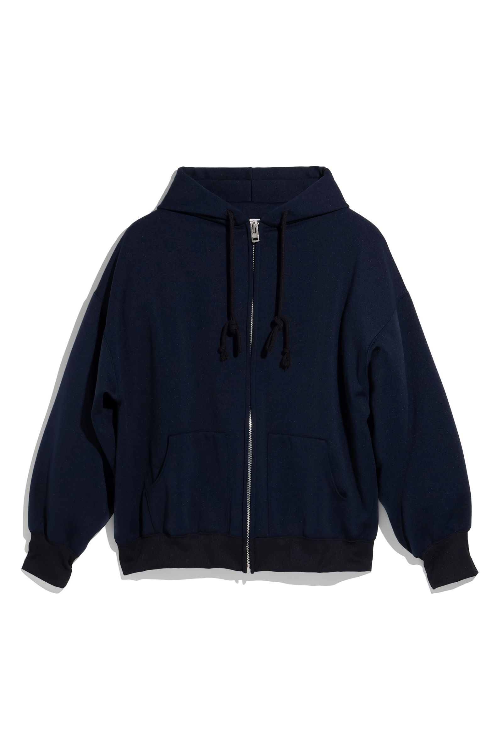 FOUNDOUR - ZIP UP HOODIE/ジップアップフーディ-BLACK-25ss