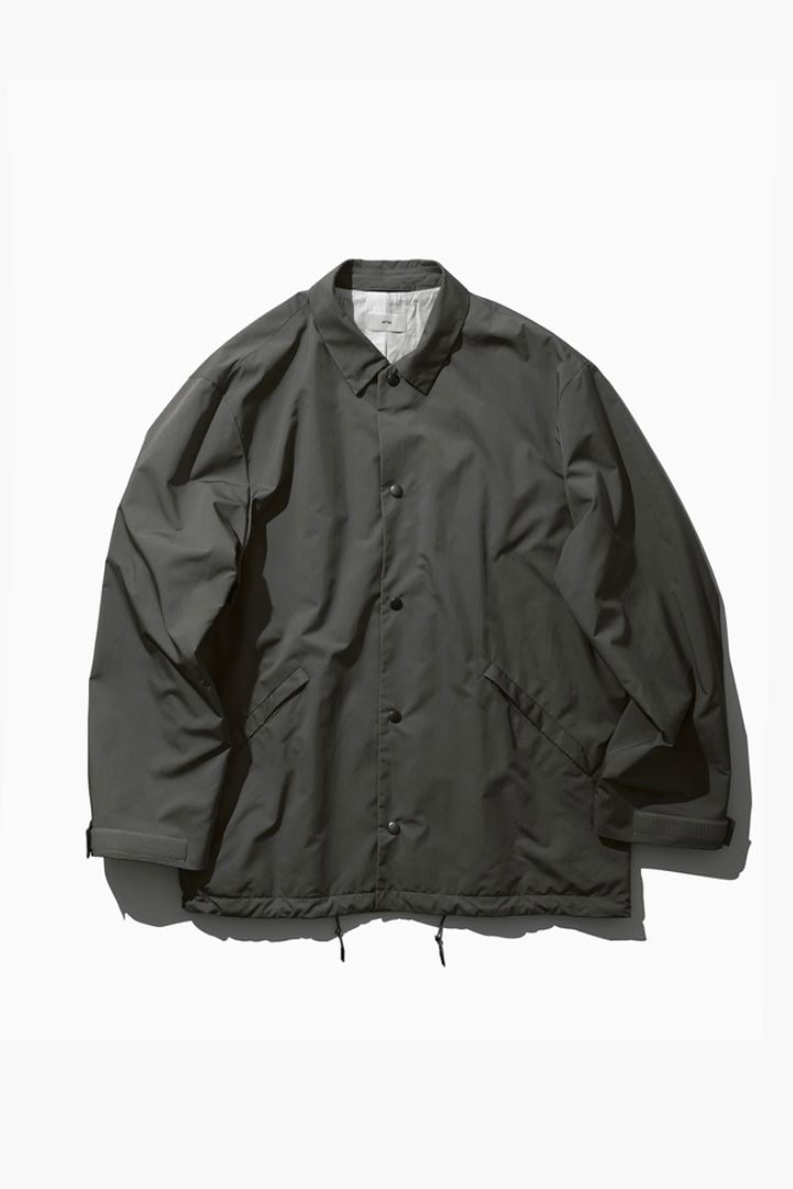 ATON - 【先行予約】VINTAGE NYLON TWILL COACH JACKET -charcoal gray ...