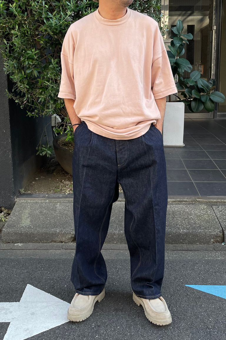 Gurank - Denim work trousers -indigo- 23aw | asterisk