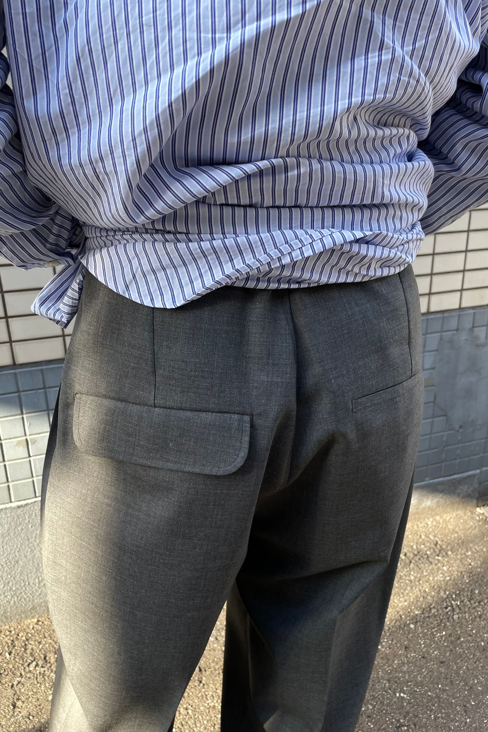 23SS kontor / Belted Back Pleat Pants