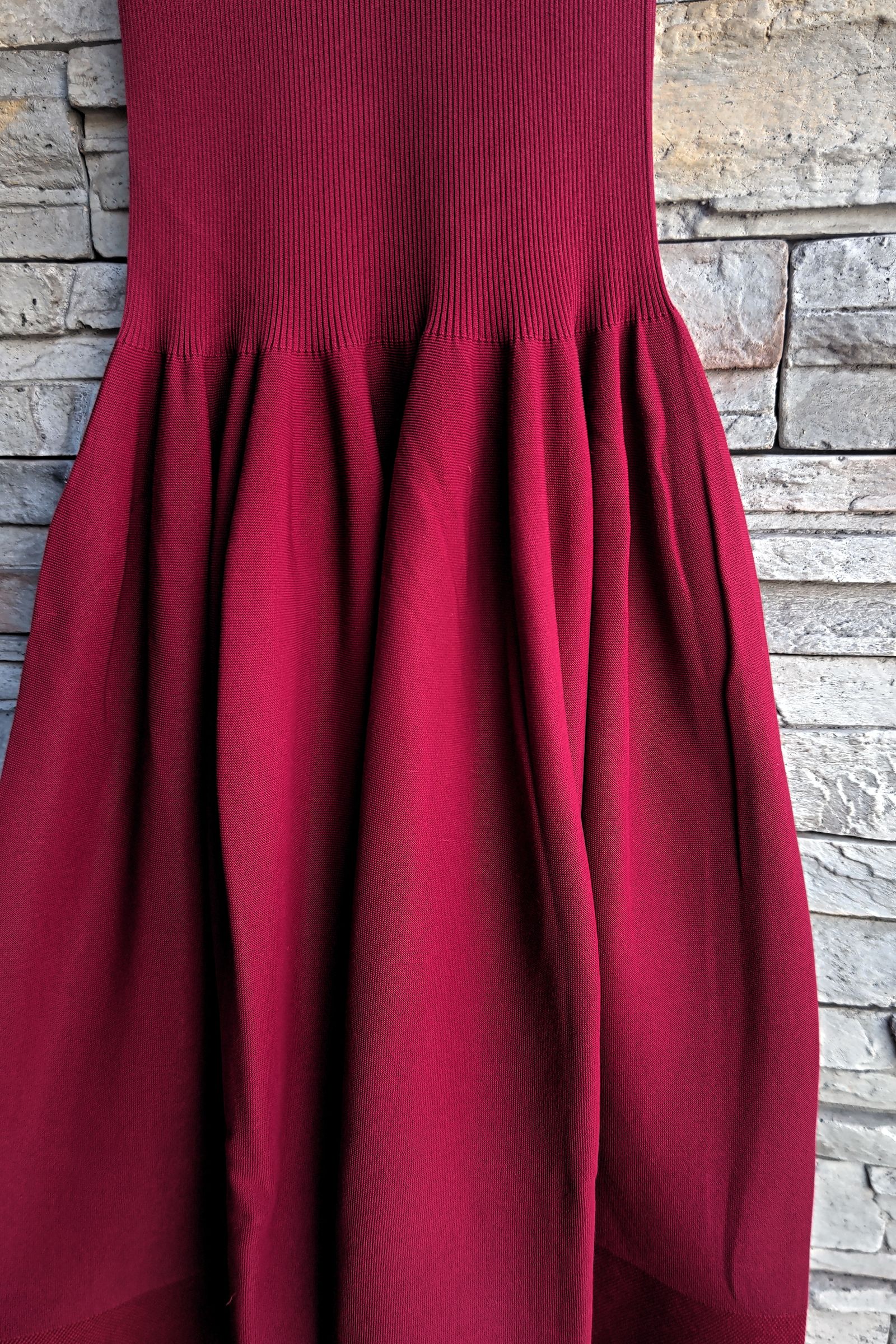 CFCL - RIVULET SLEEVELESS DRESS -maroon red- 23aw women | asterisk