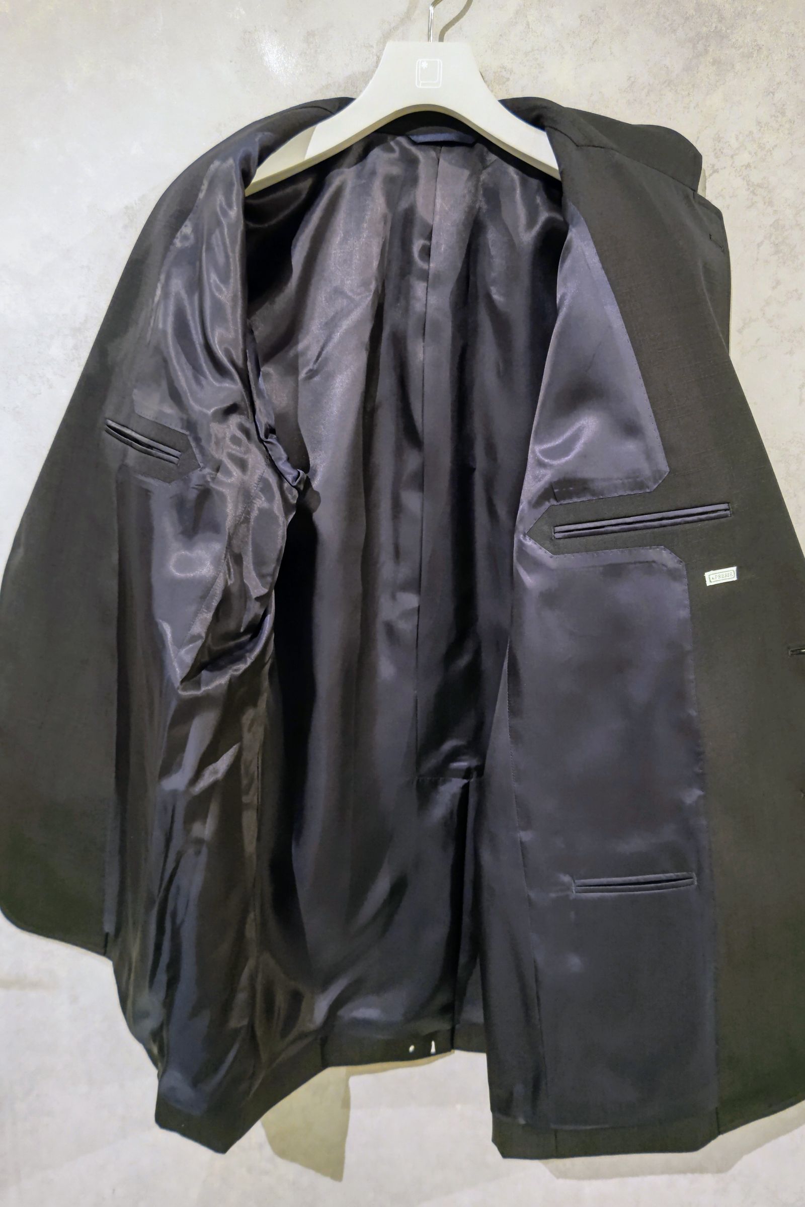 A.PRESSE /Slub Wool Navy Blazer&Trousers