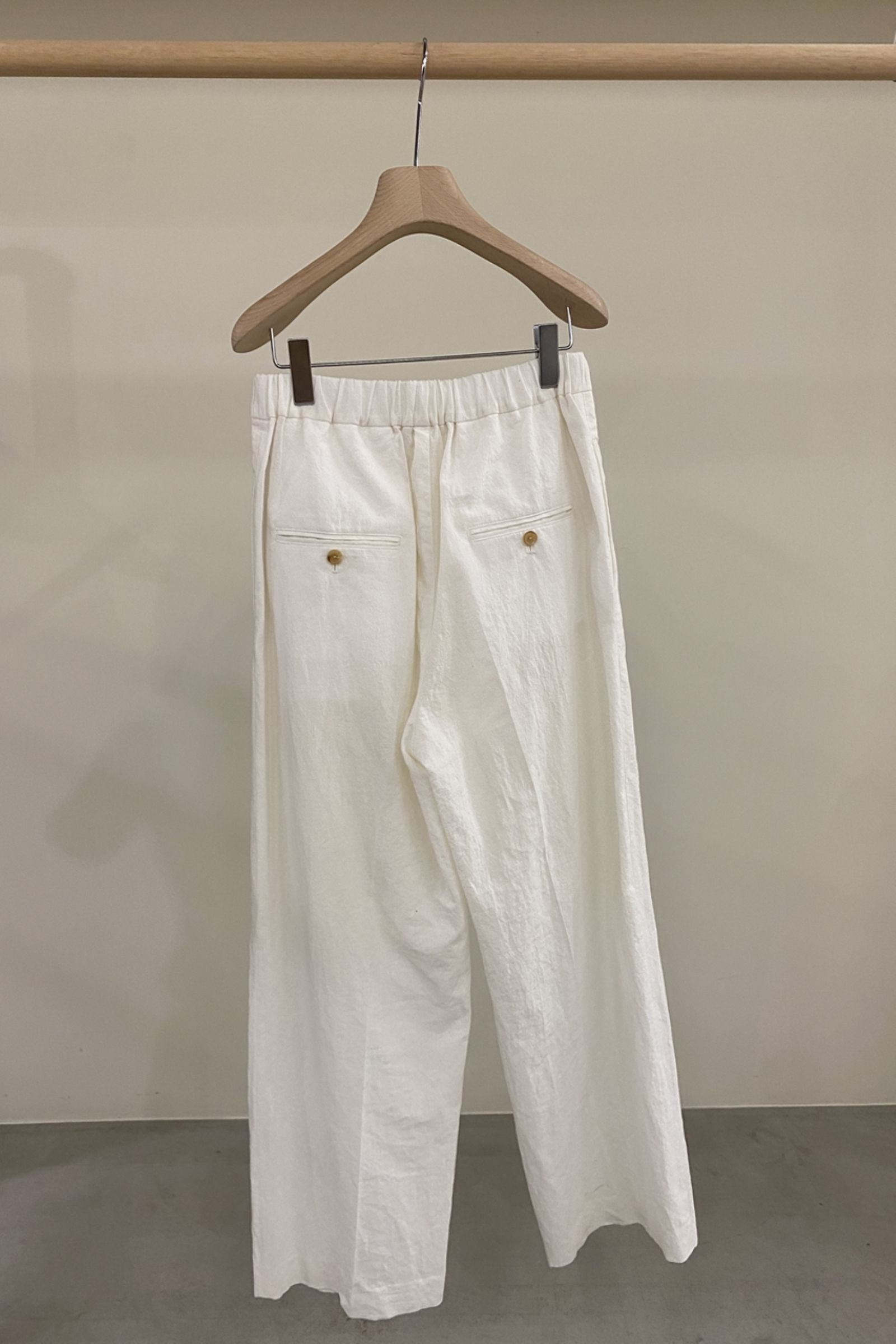 INSCRIRE boil washer easy pantswhite 22ss women asterisk