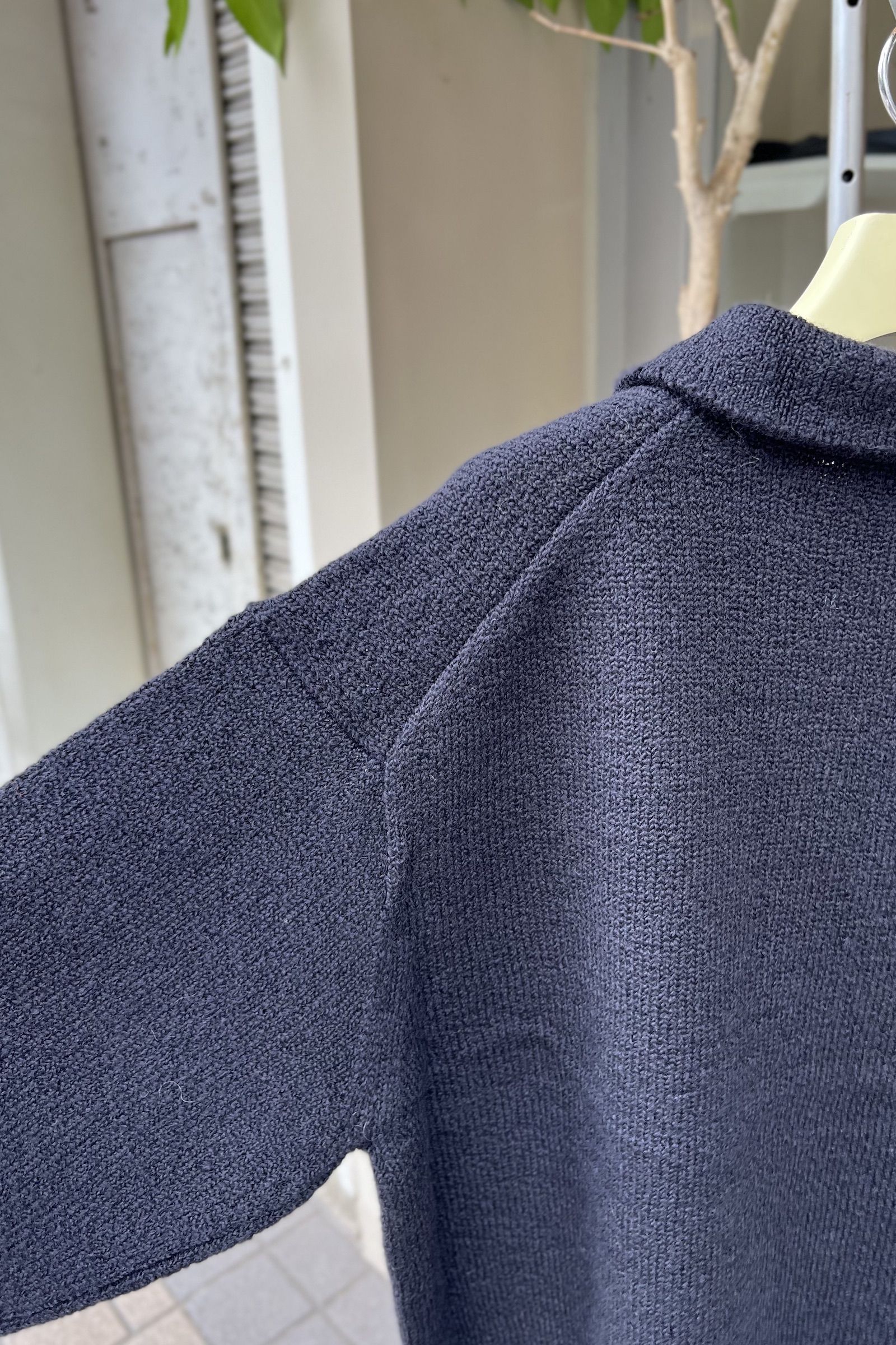 MEIAS - woolin half zip pullover -charcoal- 22aw men | asterisk