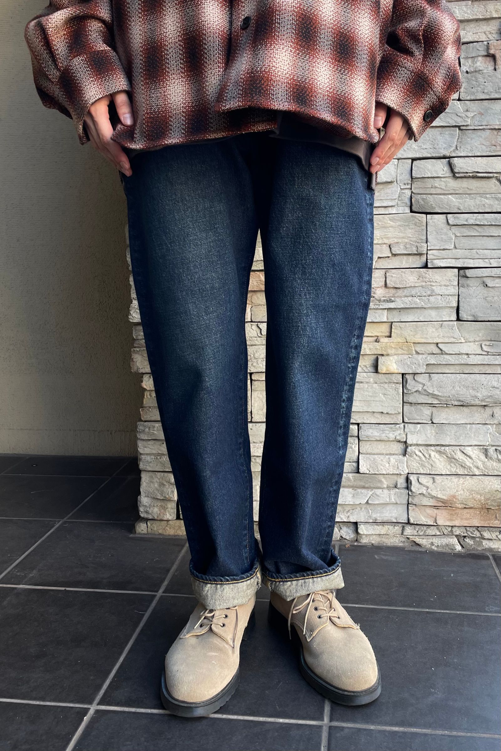 A.PRESSE 22aw Washed Denim Pants E 32/27 - デニム/ジーンズ