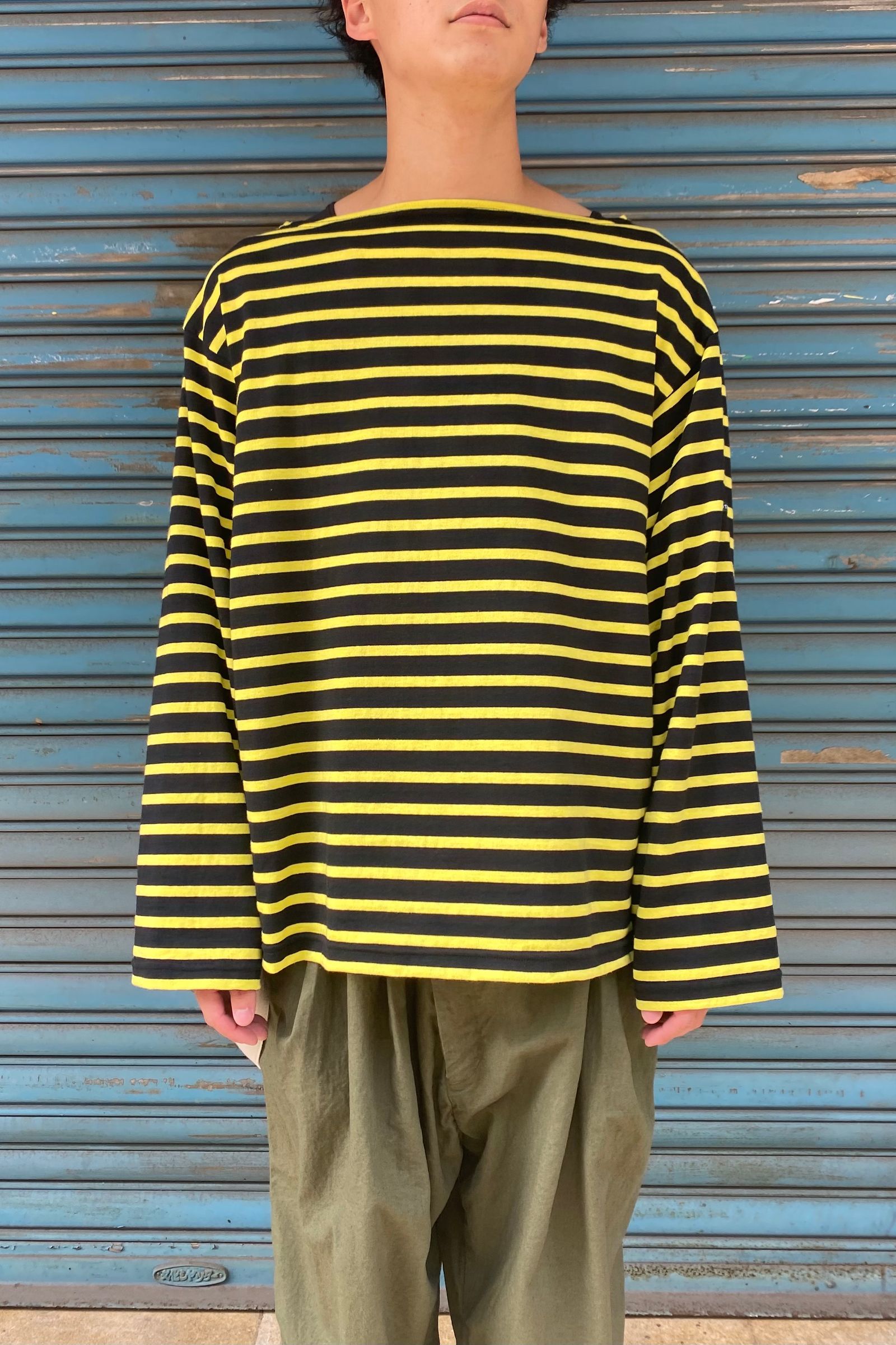 OUTIL - tricot aast -black×yellow- 21ss unisex | asterisk