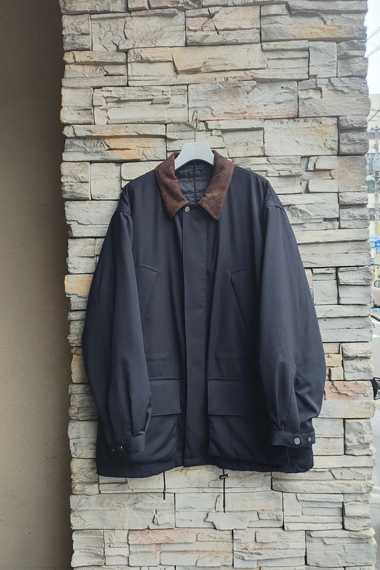 awasa - ウールギャバジンセイリングジャケット-Navy- 24aw men | asterisk 