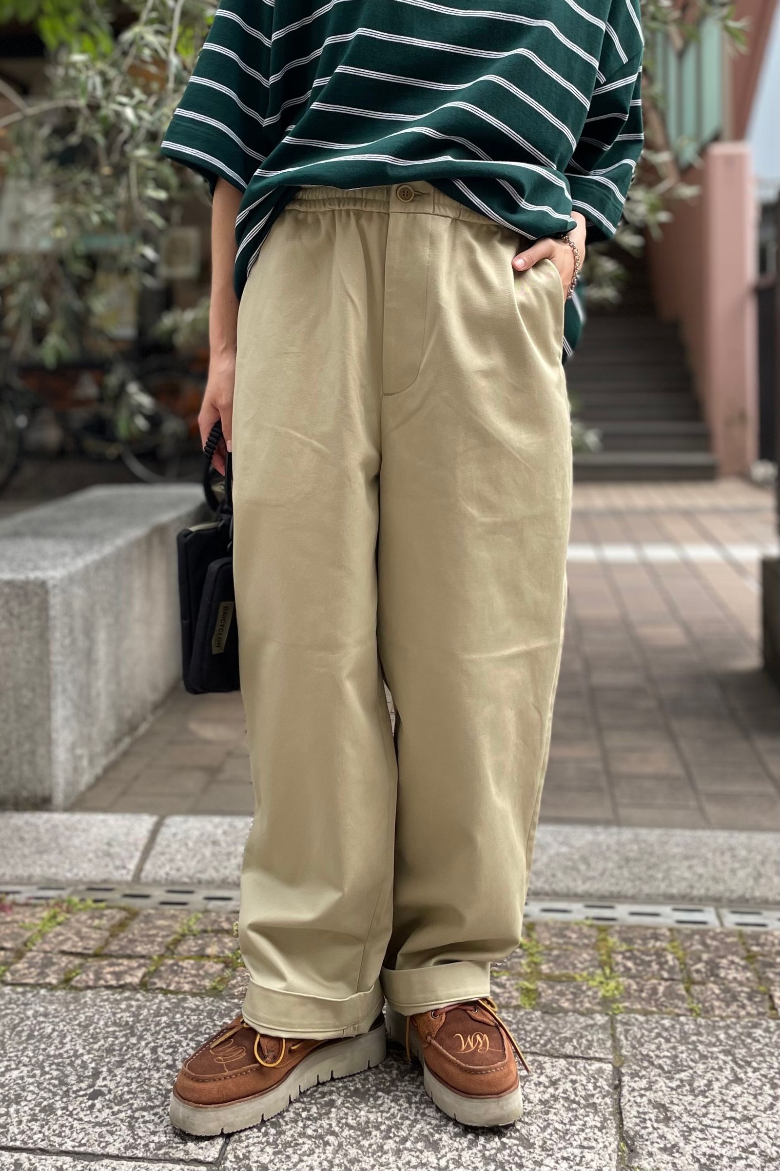 C.E 20AW Wide Chinos -Brown/S