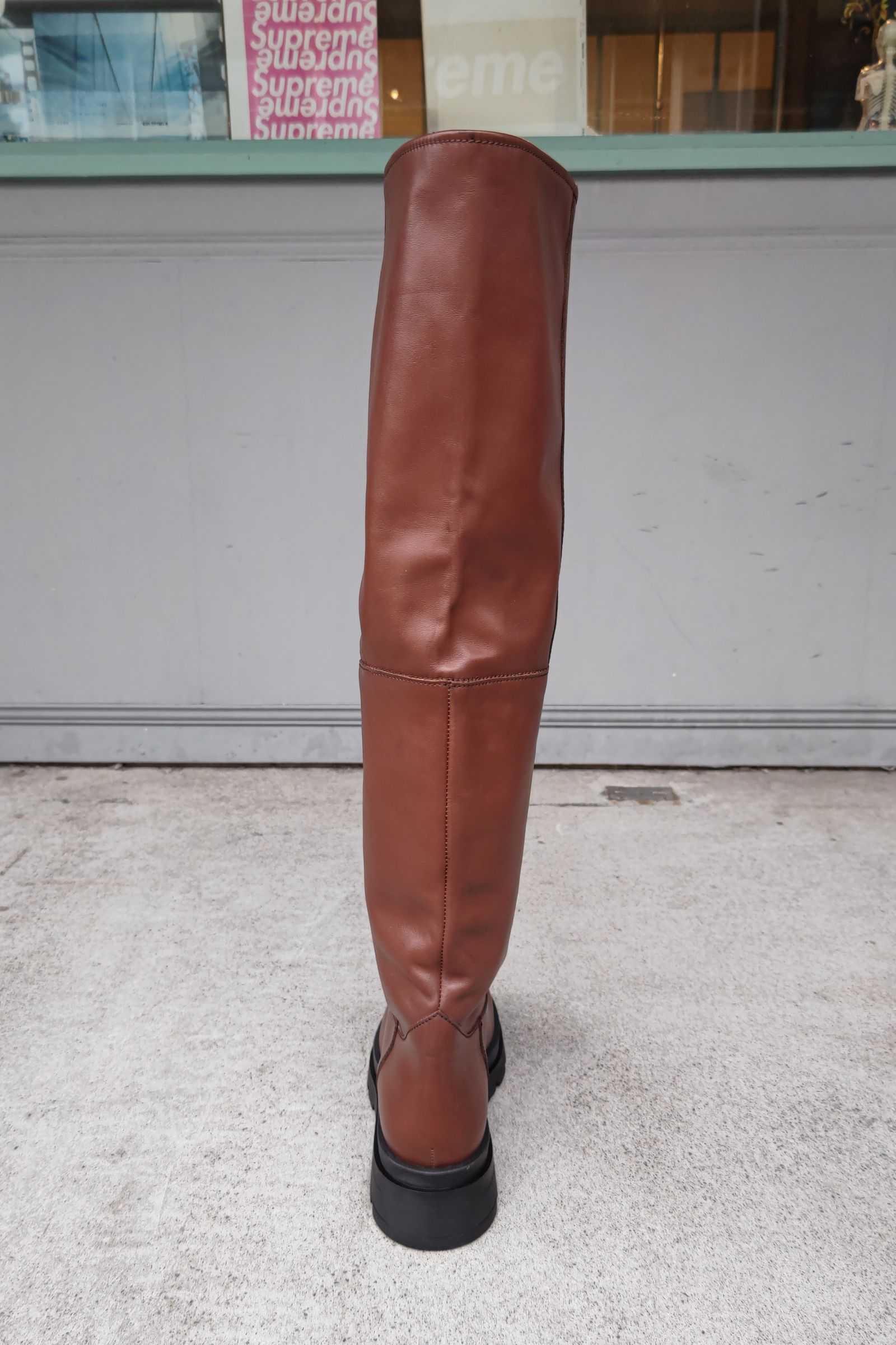INSCRIRE - long boots -brown- 22aw | asterisk