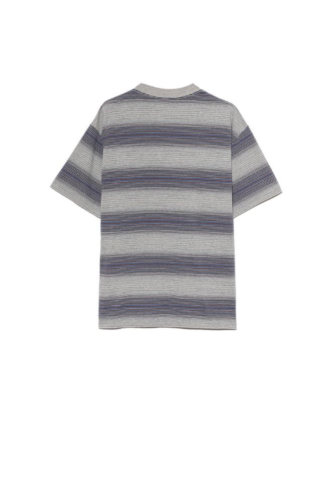 UNUSED◆17SS◆レースアップハット◆アンユーズド◆ UNUSED - Border short sleeve tee-BLACK×PURPLE- 25ss | asterisk