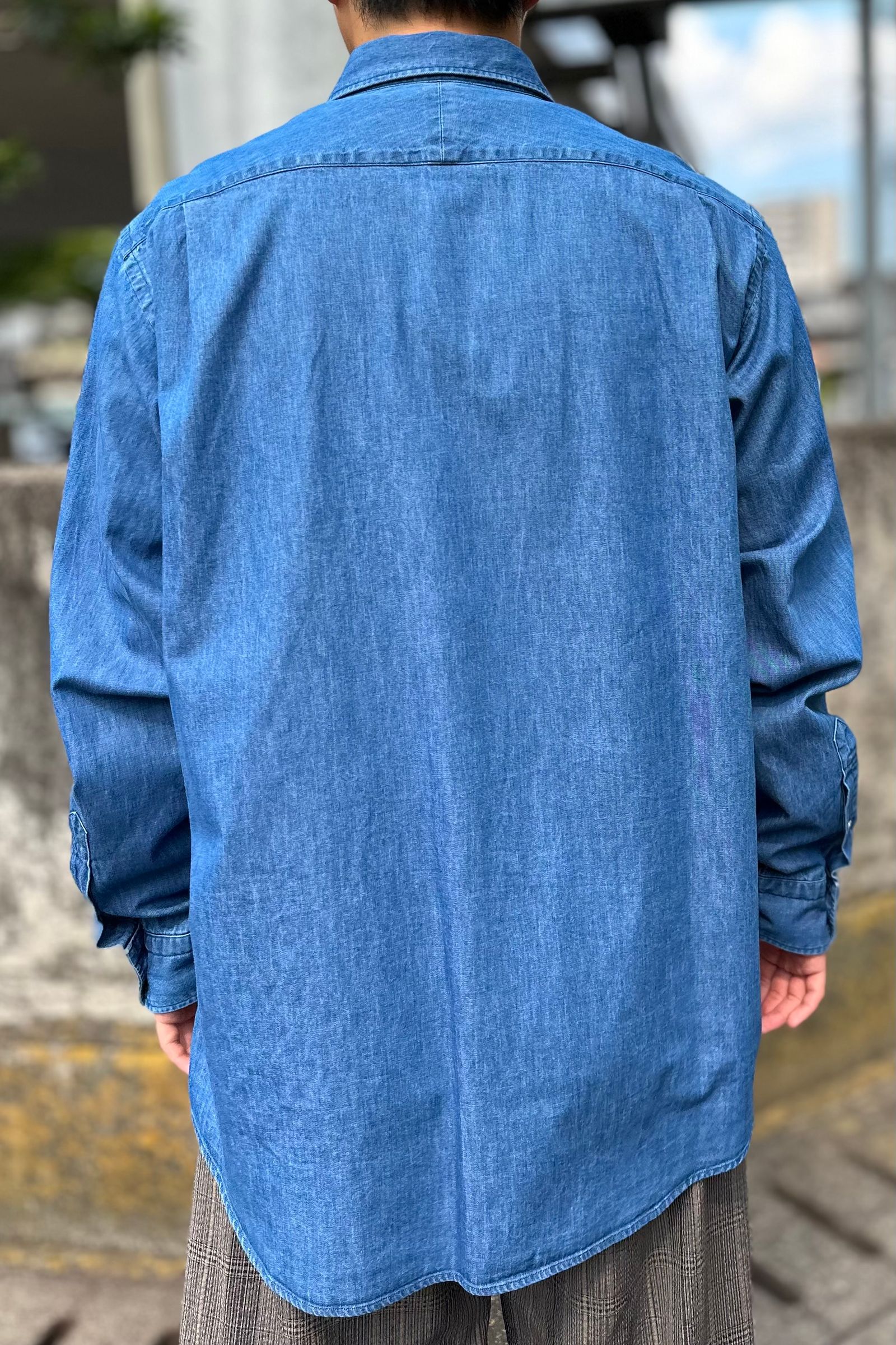 A.PRESSE - Washed Denim Shirt -indigo- 2023STYLE2 | asterisk