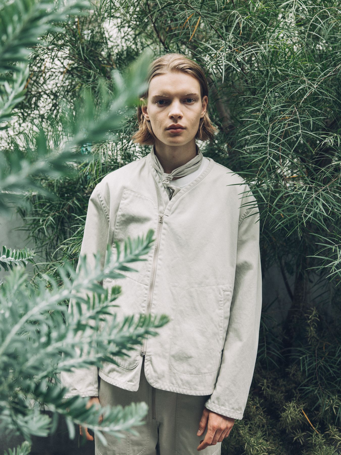 WEWILL   liner jacket  ivory  ss   asterisk