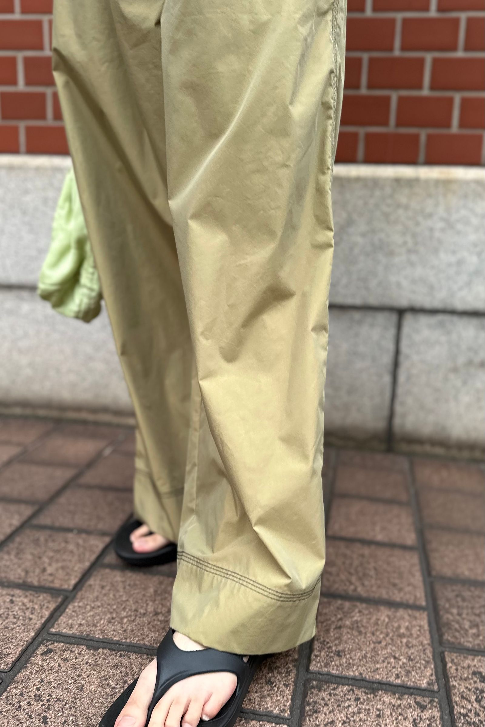 TODAYFUL - side gather combinaison -olive- 23ss | asterisk