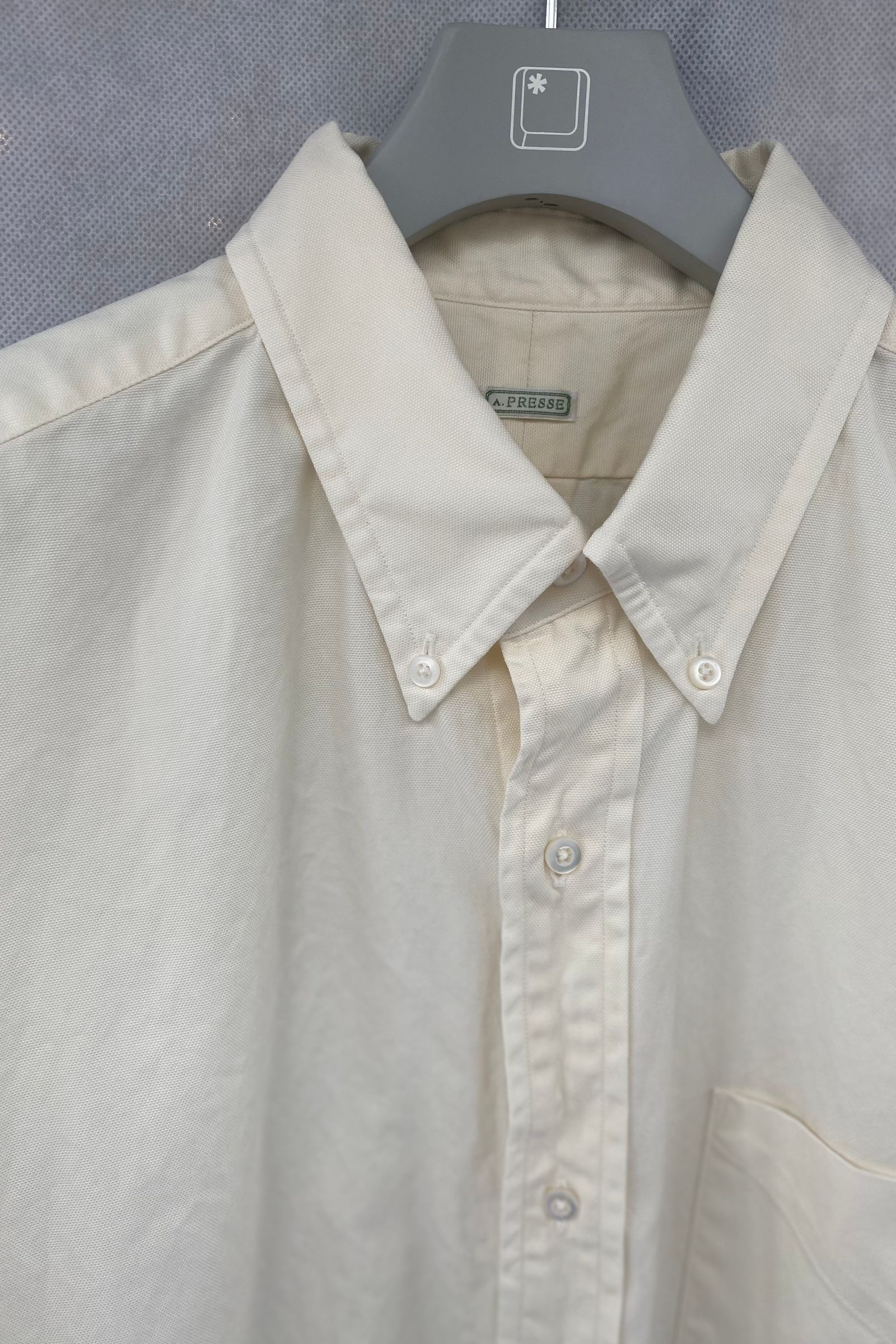 22ss】A.PRESSE BD Oxford Shirt 茶 3 アプレッセ | nate-hospital.com