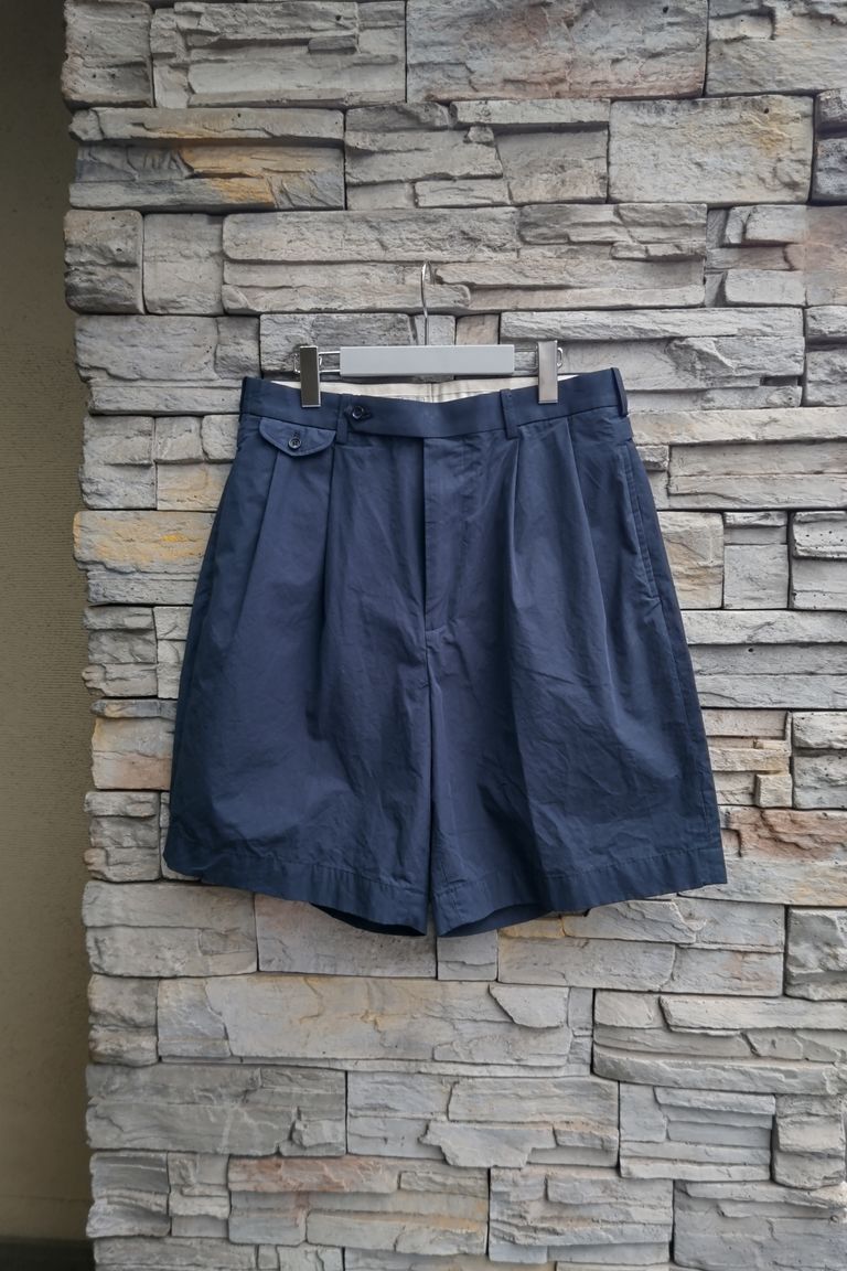 A.PRESSE - High Density Weather Cloth Shorts -navy- 23ss | asterisk