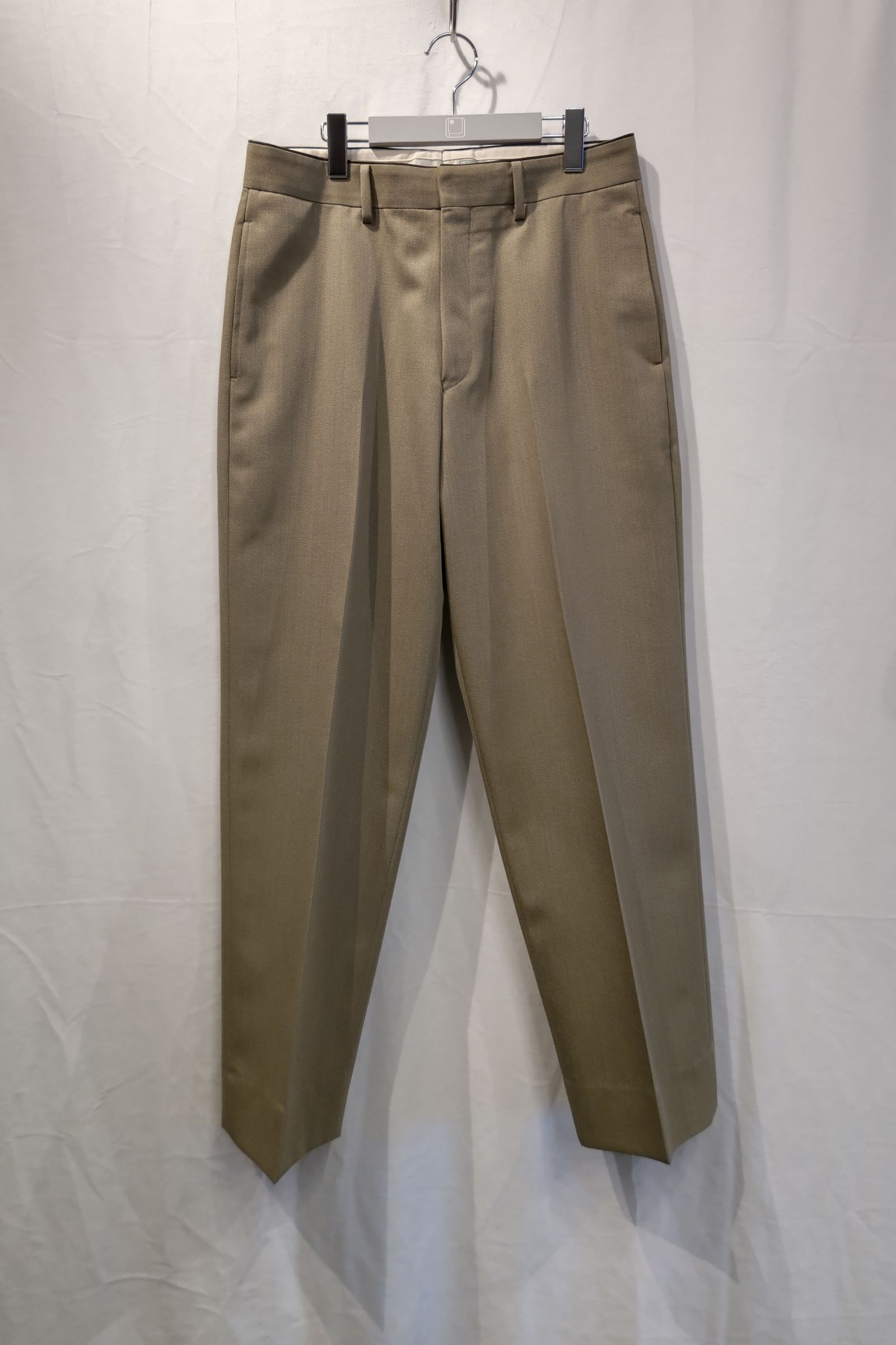 A.PRESSE - covert cloth trousers -khaki- 23ss | asterisk