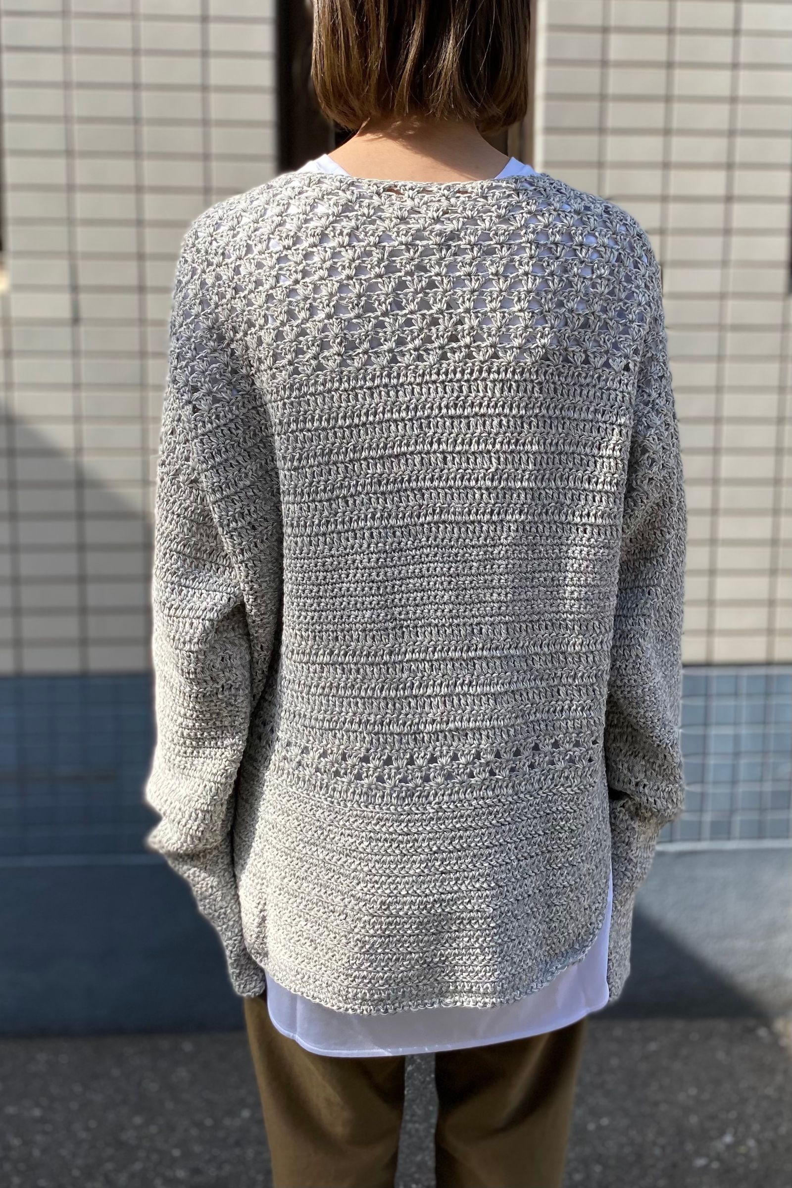 SEEALL - essential crewneck sweater -gray melange- 23ss unisex