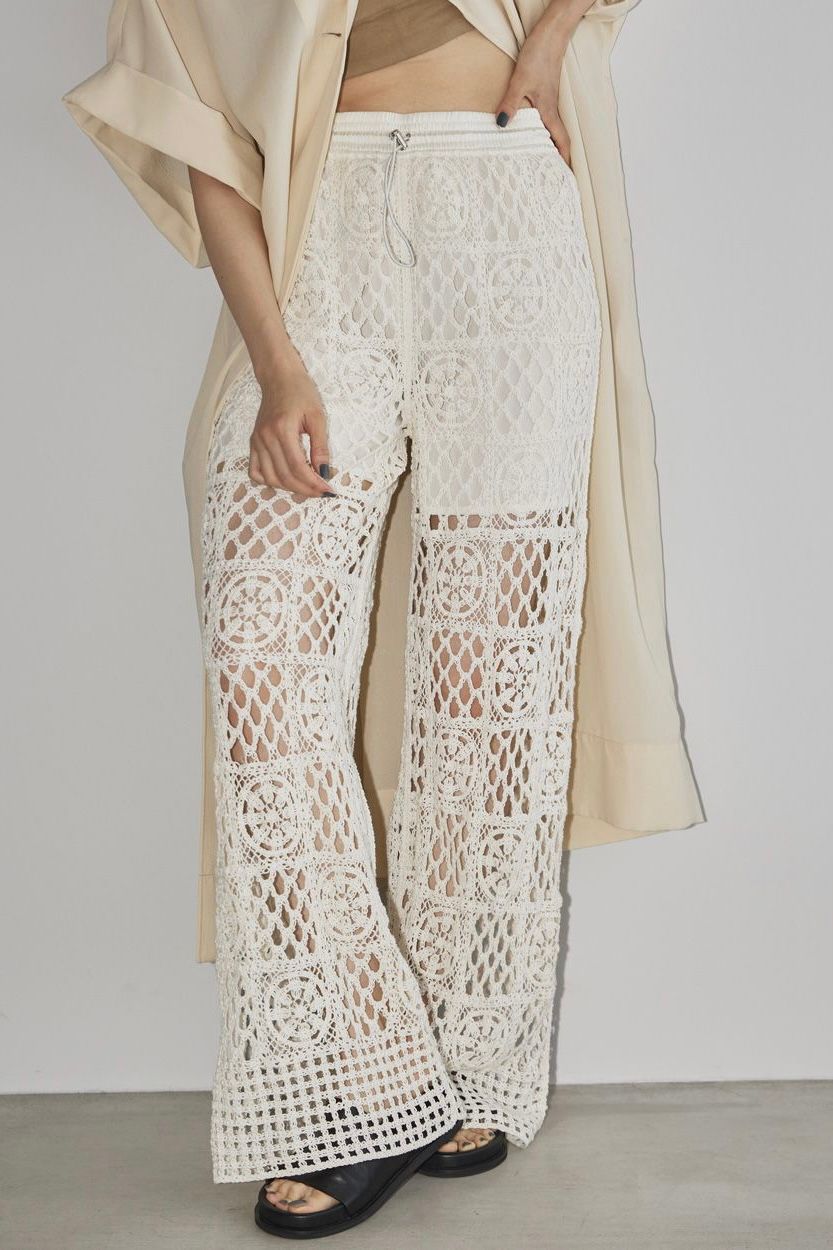TODAYFUL - Crochet Lace Pants‐white- 23ss | asterisk