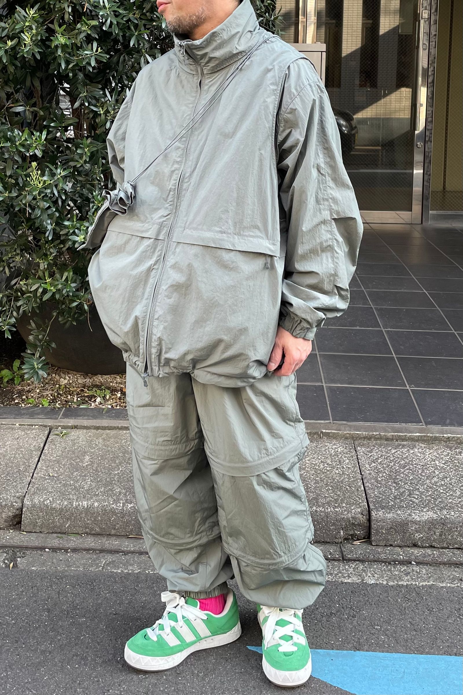 tech 2way windbreaker jacket -coaster gray- 23ss men - S