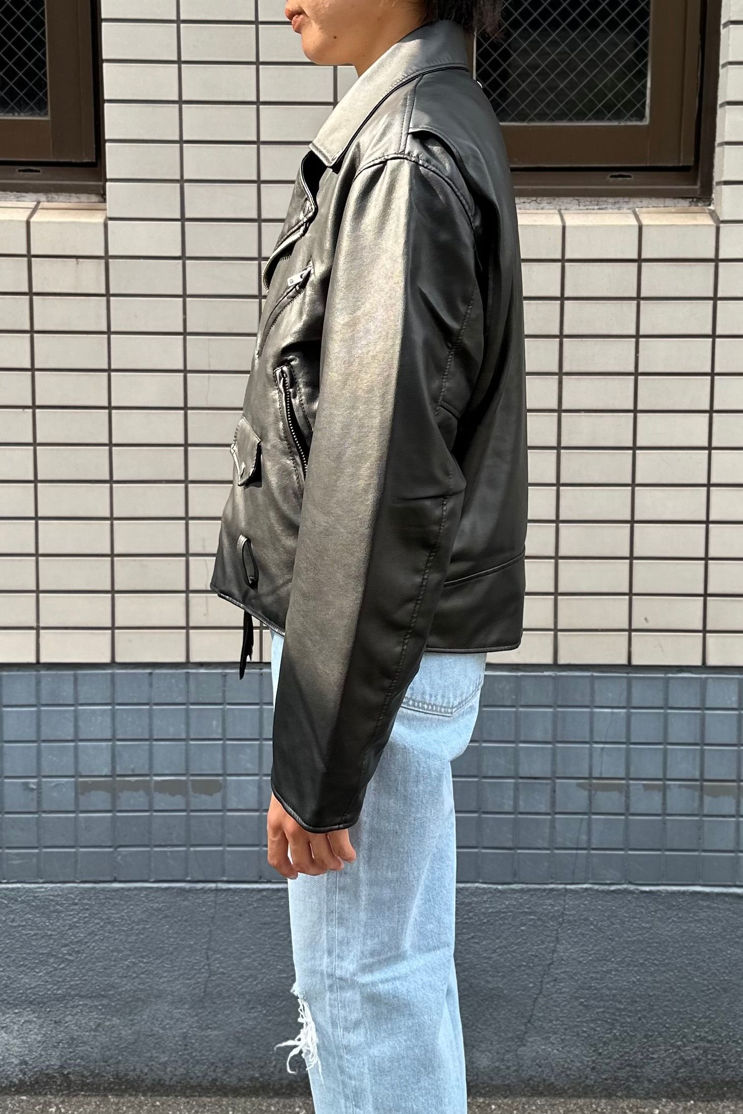 J.B. ATTIRE - PARIS MORTERCYCLE JACKET-BLACK-24aw | asterisk