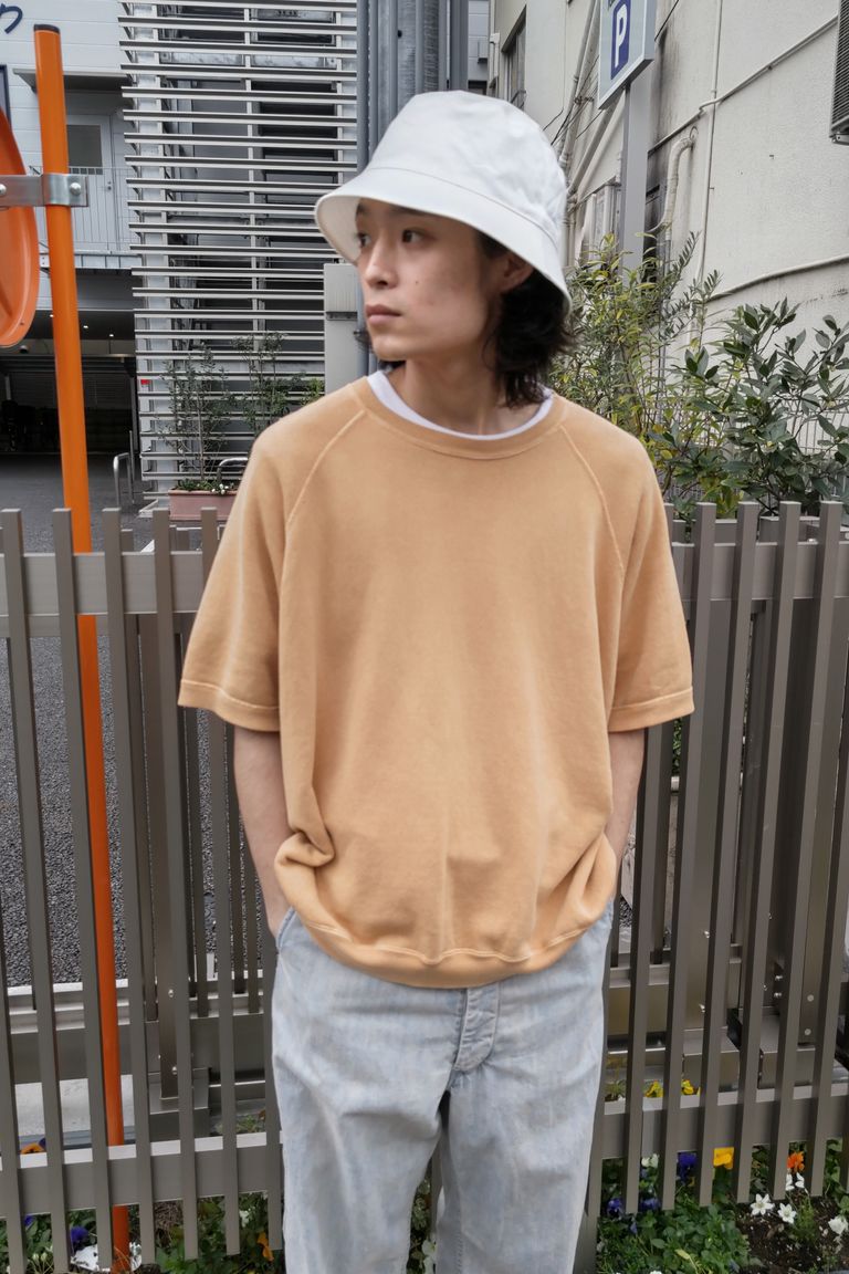 A.PRESSE - s/s vintage sweatshirt -yellow- 23ss | asterisk