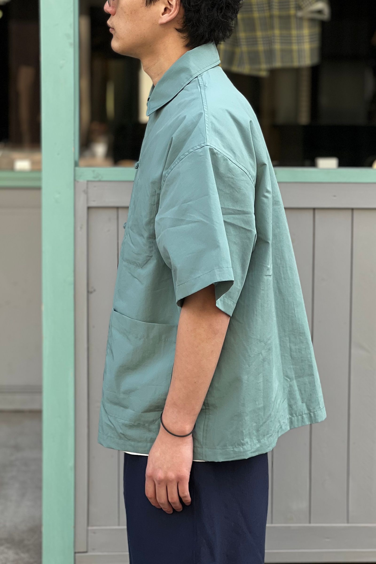 is-ness - kang fu shirt -dark green- 22ss | asterisk