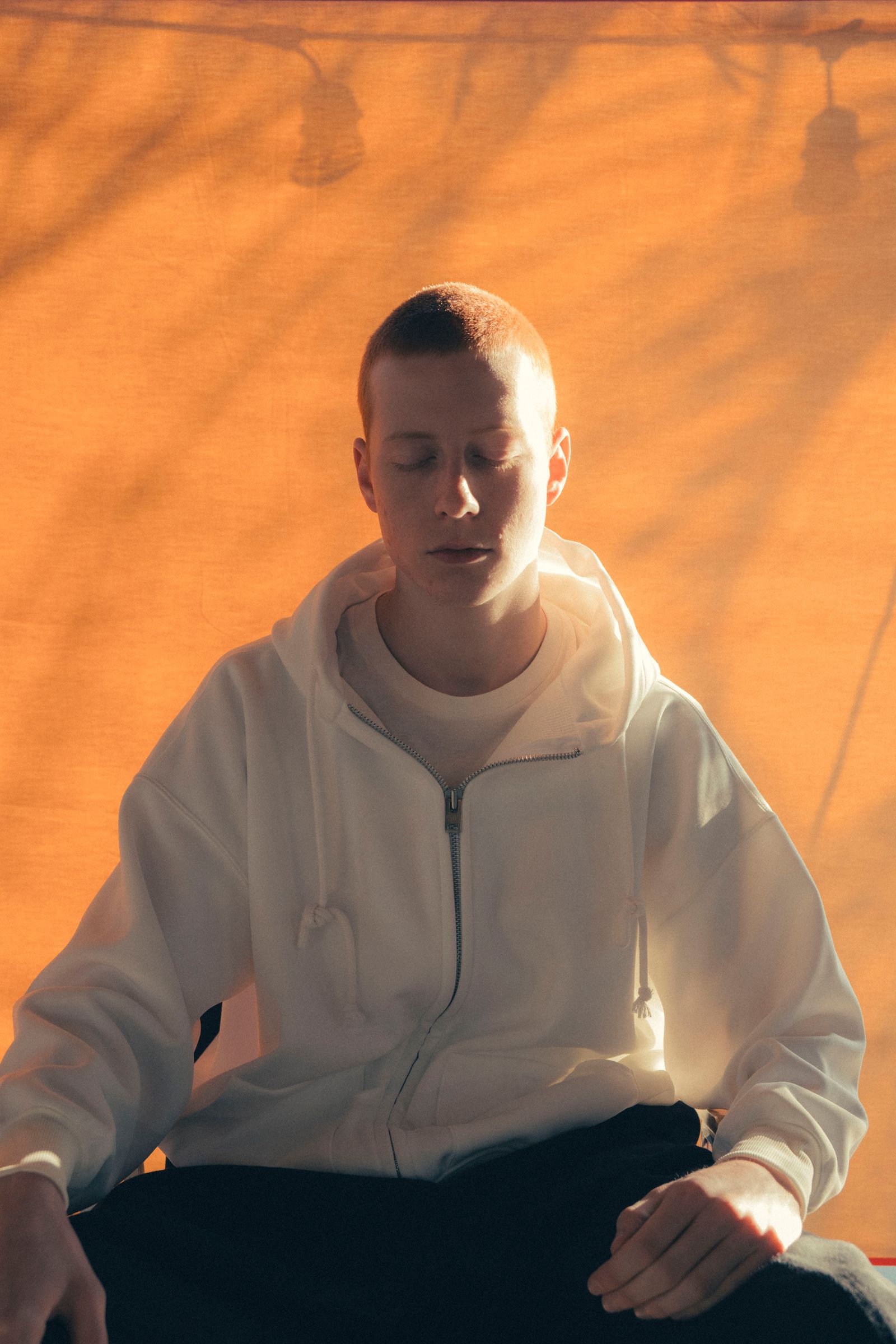 FOUNDOUR - ZIP UP HOODIE/ジップアップフーディ-WHITE-25ss