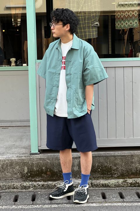 sweat shortsコーデ /is-ness