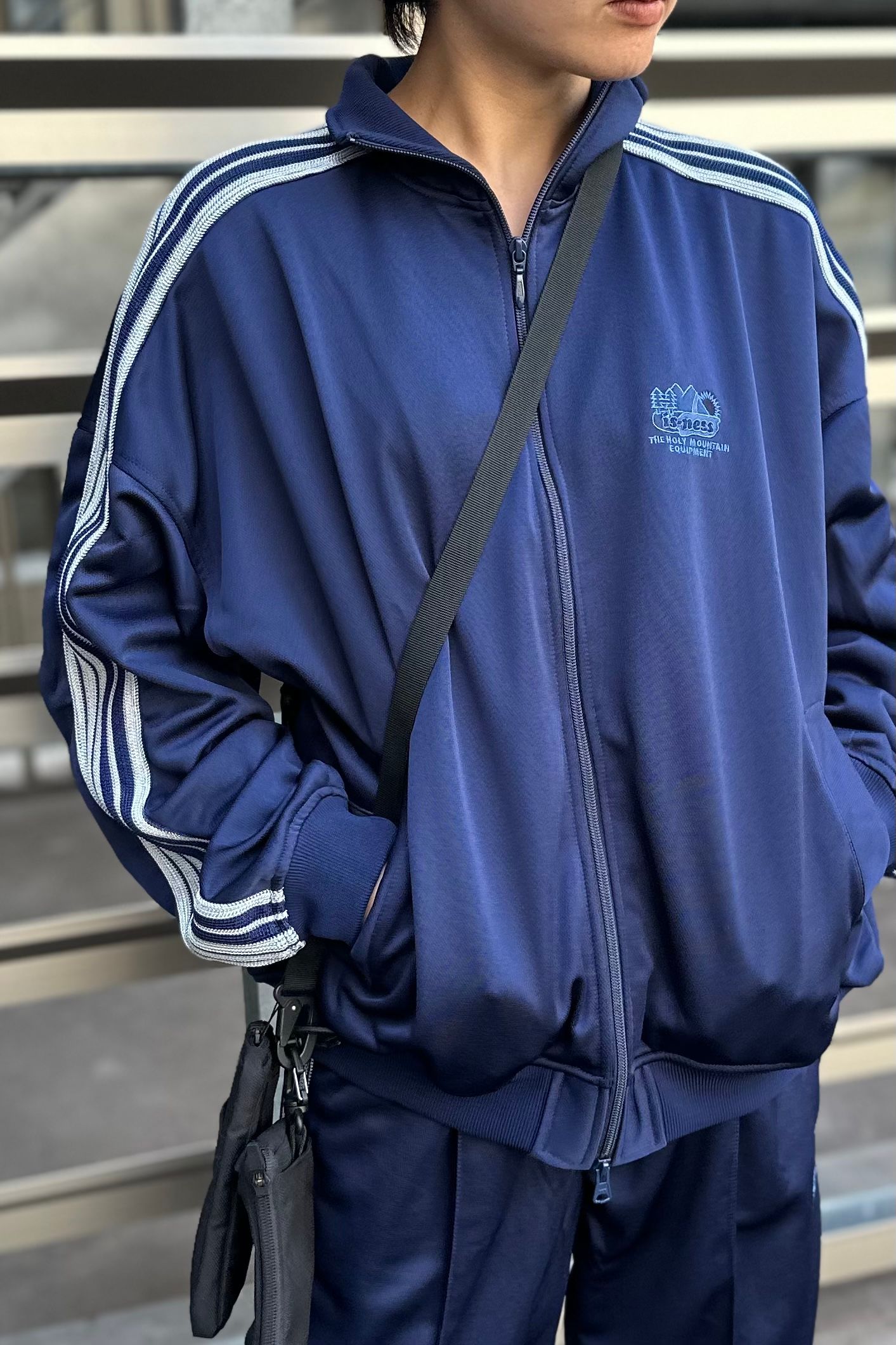 COTTON43%is-ness TRACK JACKET 23ss