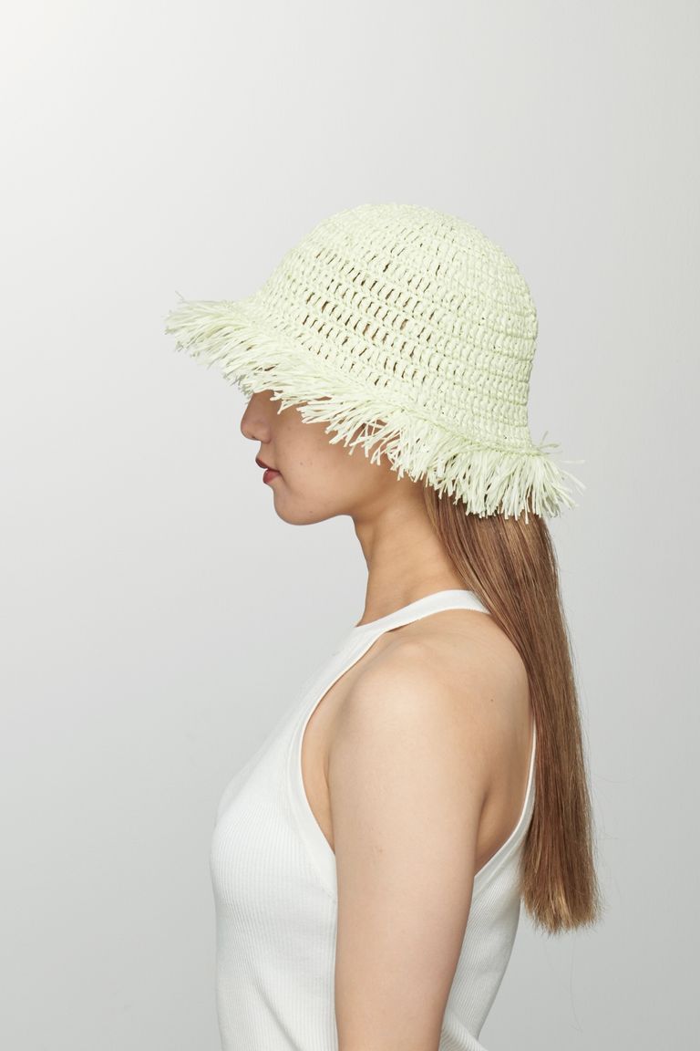 KIJIMA TAKAYUKI - PAPER KNIT METRO HAT -camel- 24ss women | asterisk