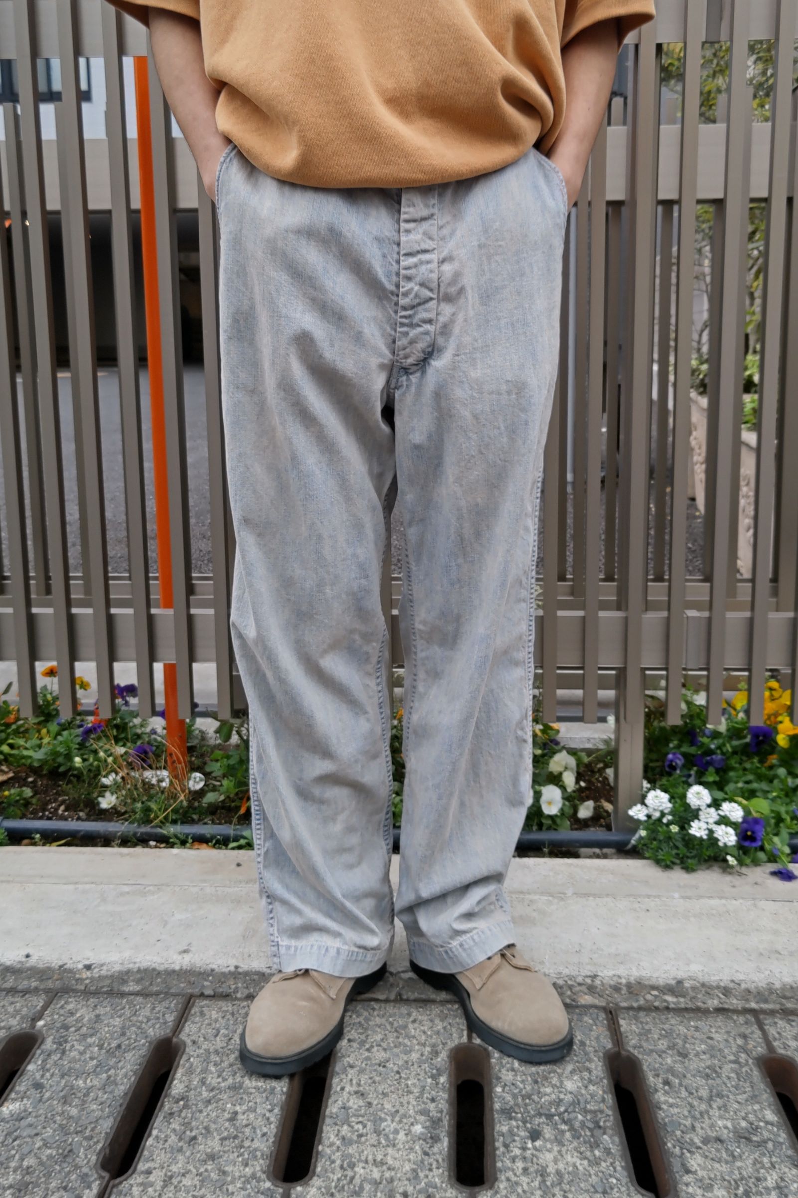 A.PRESSE - vintage prisoner denim trousers -indigo- 23ss | asterisk