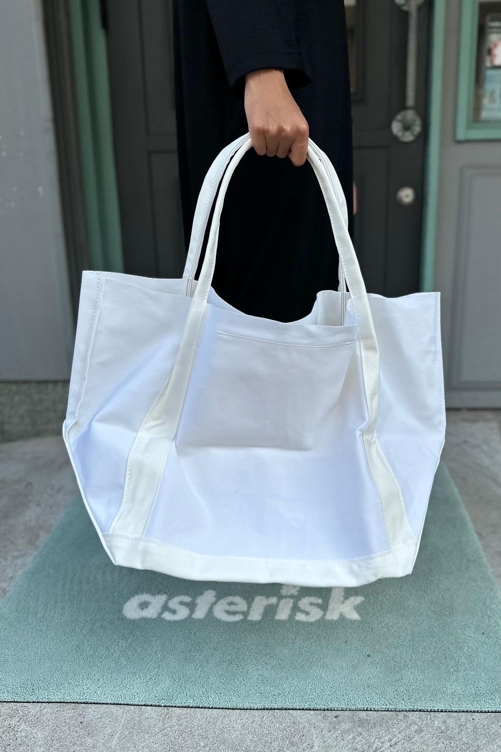 SEEALL - tembea square tote bag -white- 23aw unisex | asterisk