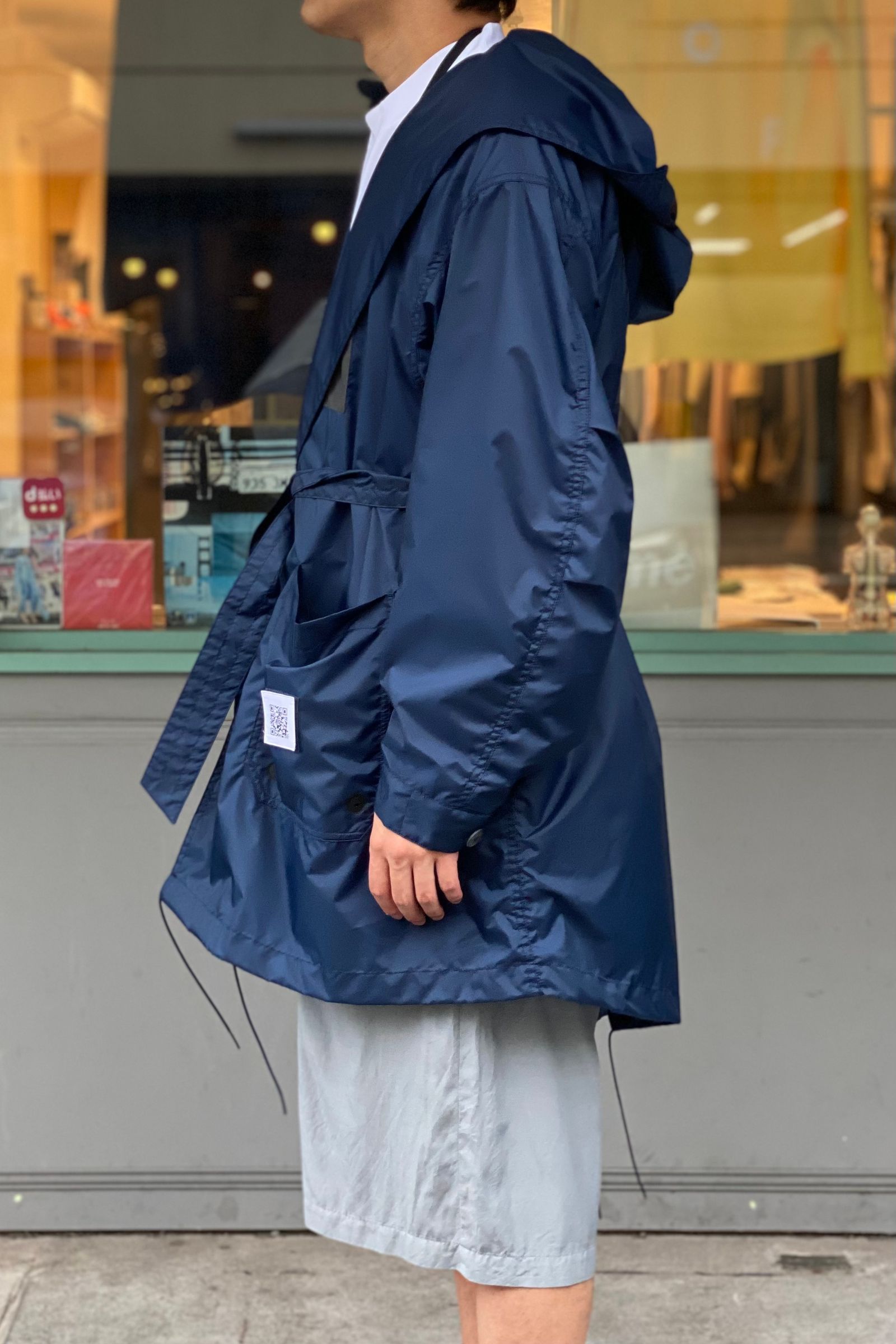 FUMITO GANRYU - m-51 rain gown-navy- 22ss | asterisk