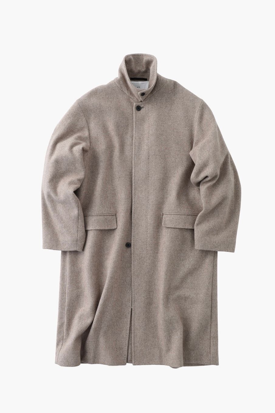 ATON Washed Cashmere Balmacaan Coat