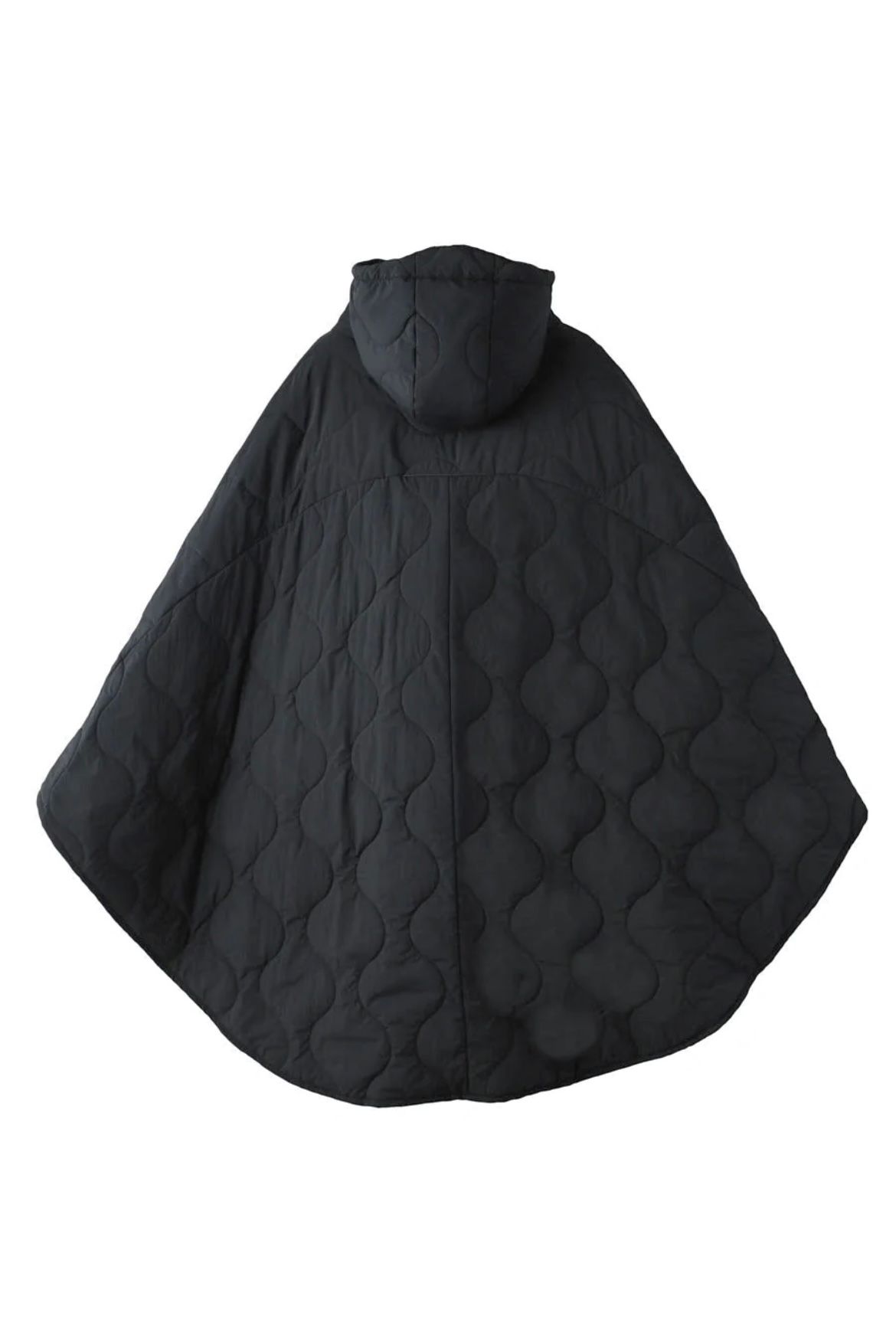 LANTERN - heating poncho -black- 22aw | asterisk