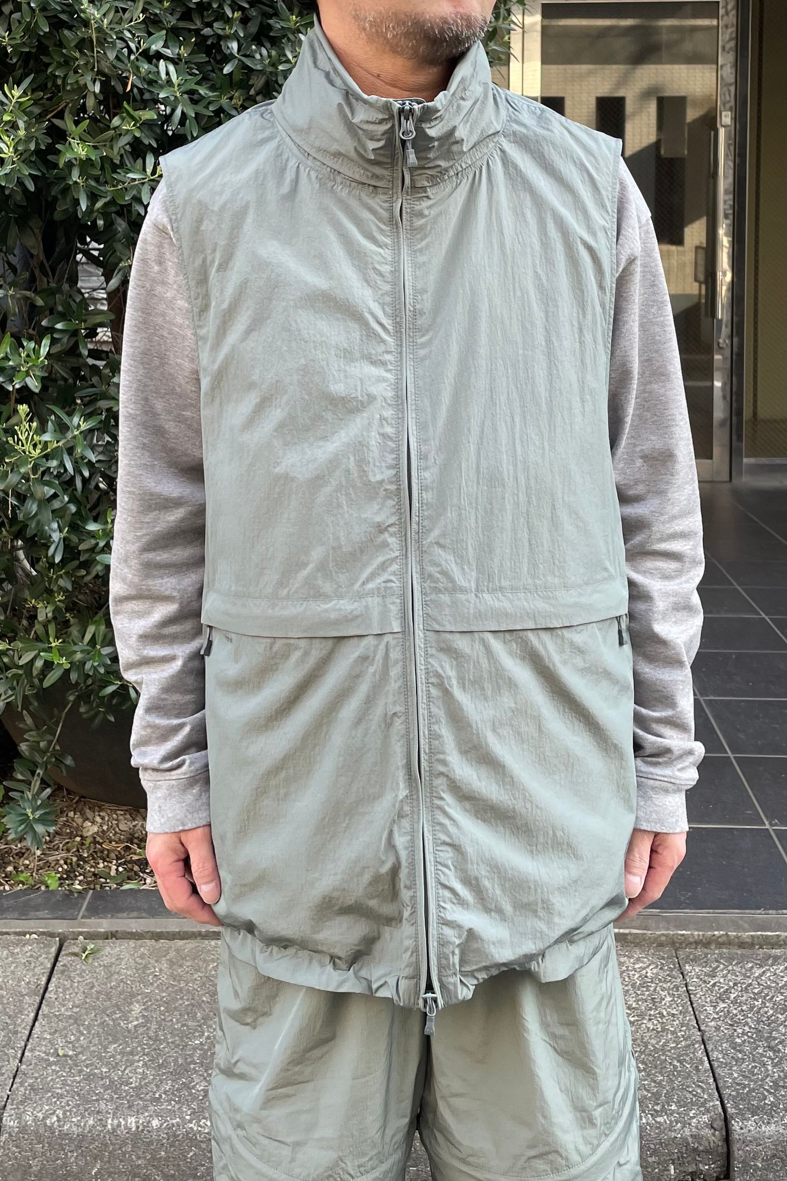 tech 2way windbreaker jacket -coaster gray- 23ss men | asterisk