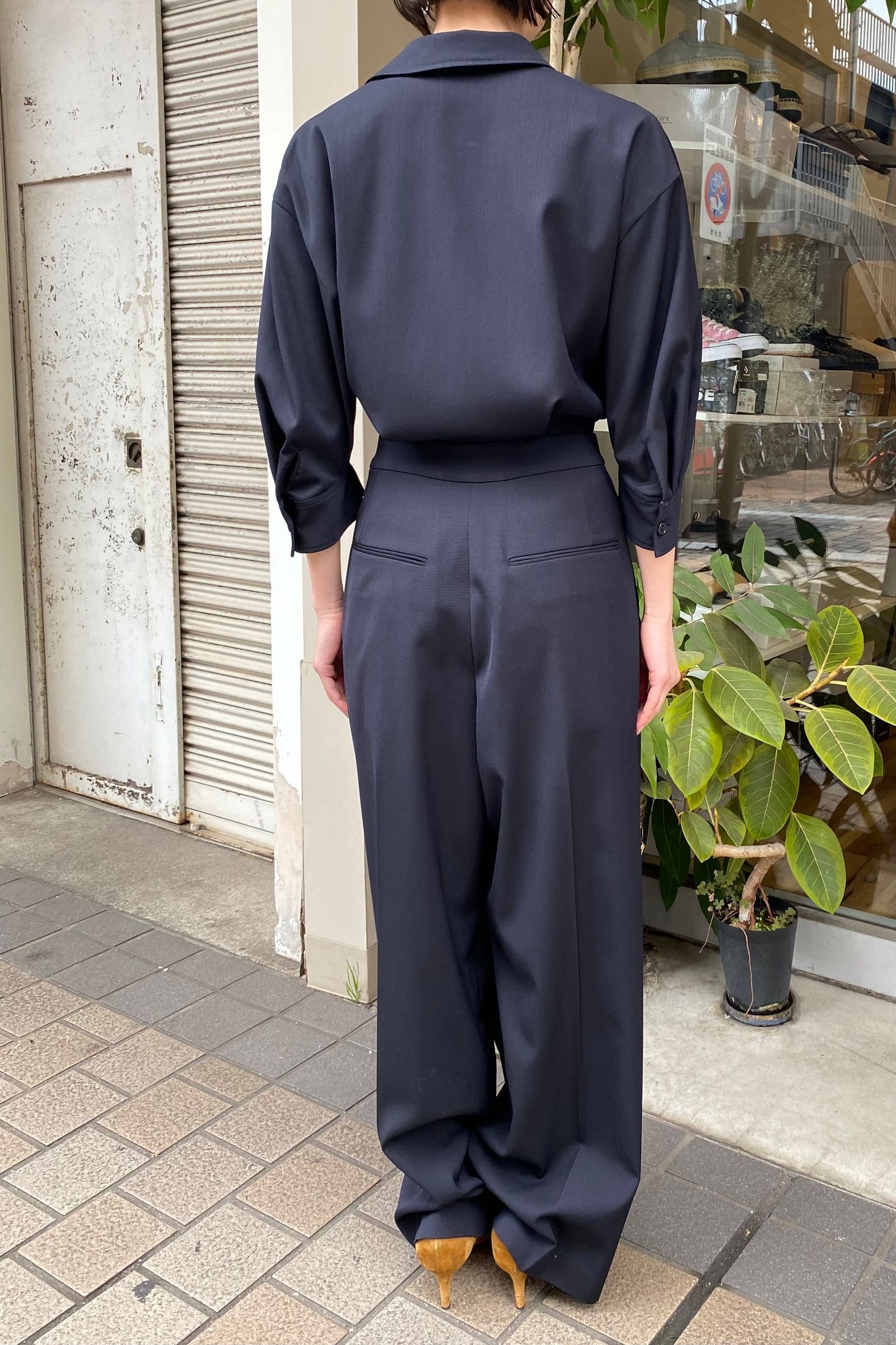 IIROT - jumpsuit -navy- 23ss | asterisk