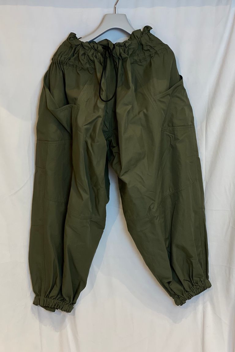 JUN MIKAMI - ポリエステルツイルヴァリアブルパンツ -khaki- 22aw  
