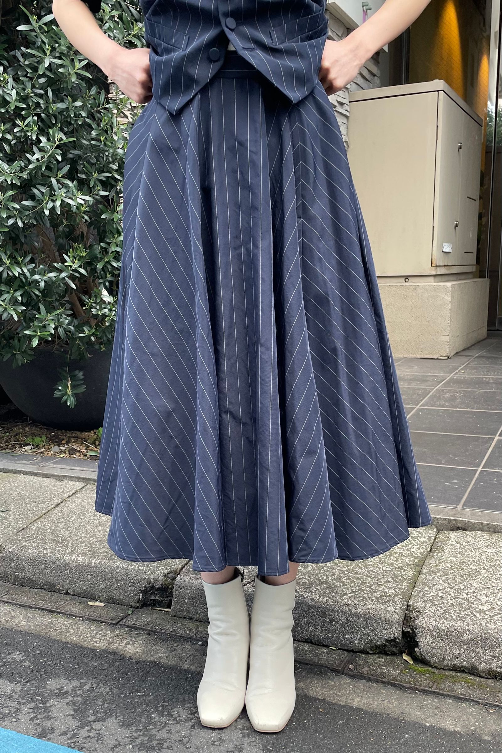 JUN MIKAMI - スカート-stripe-23ss | asterisk