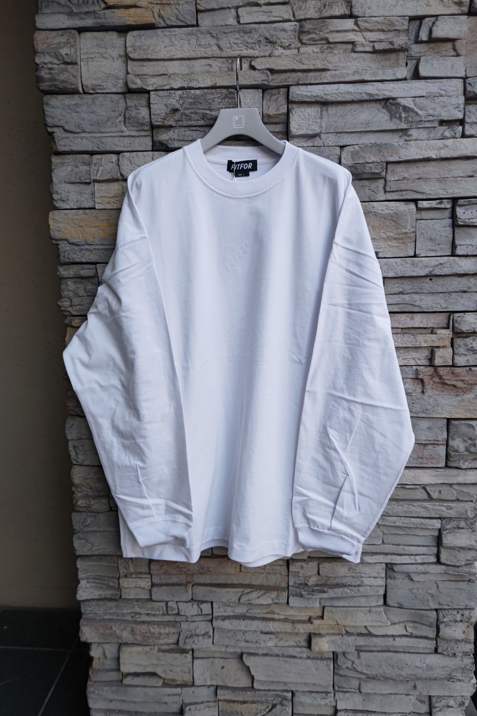 FITFOR - wide long sleeve tee -white- 23ss | asterisk