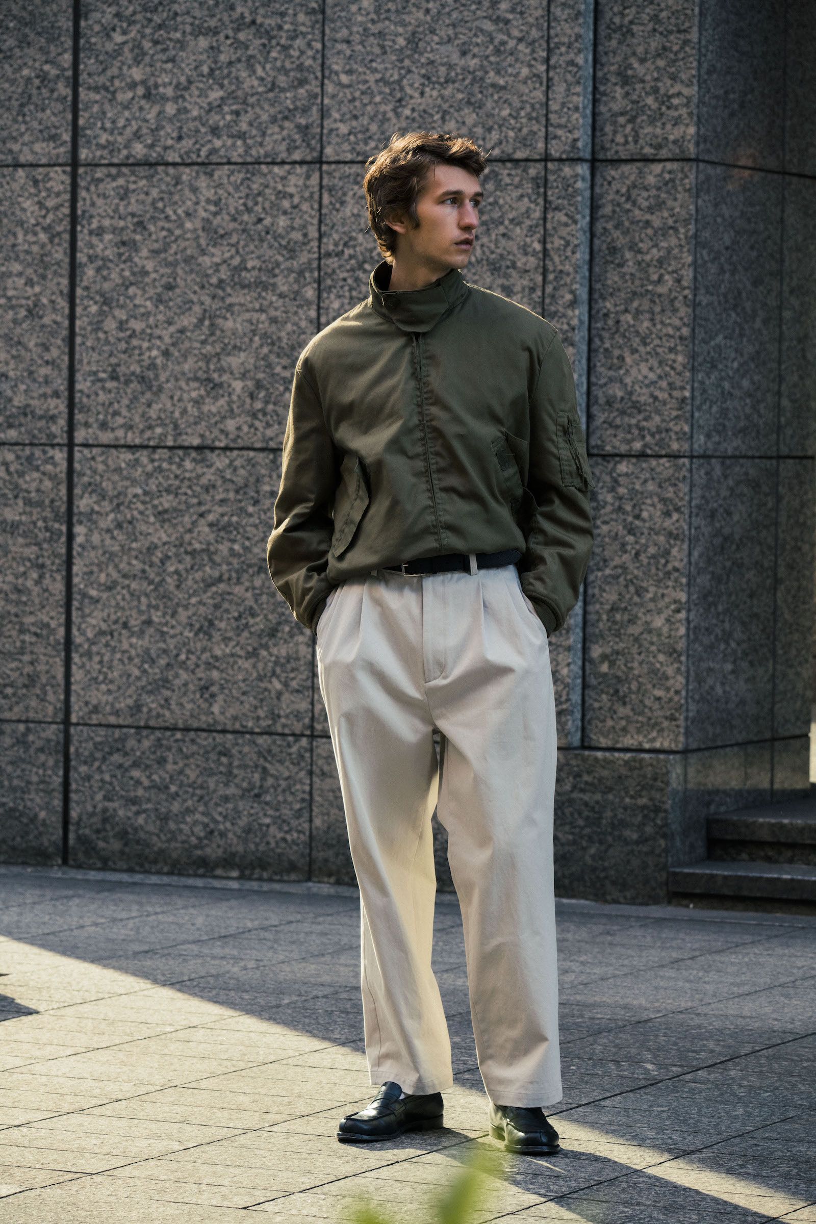 A.PRESSE アプレッセ Chino Trousers チノトラウザーズ-