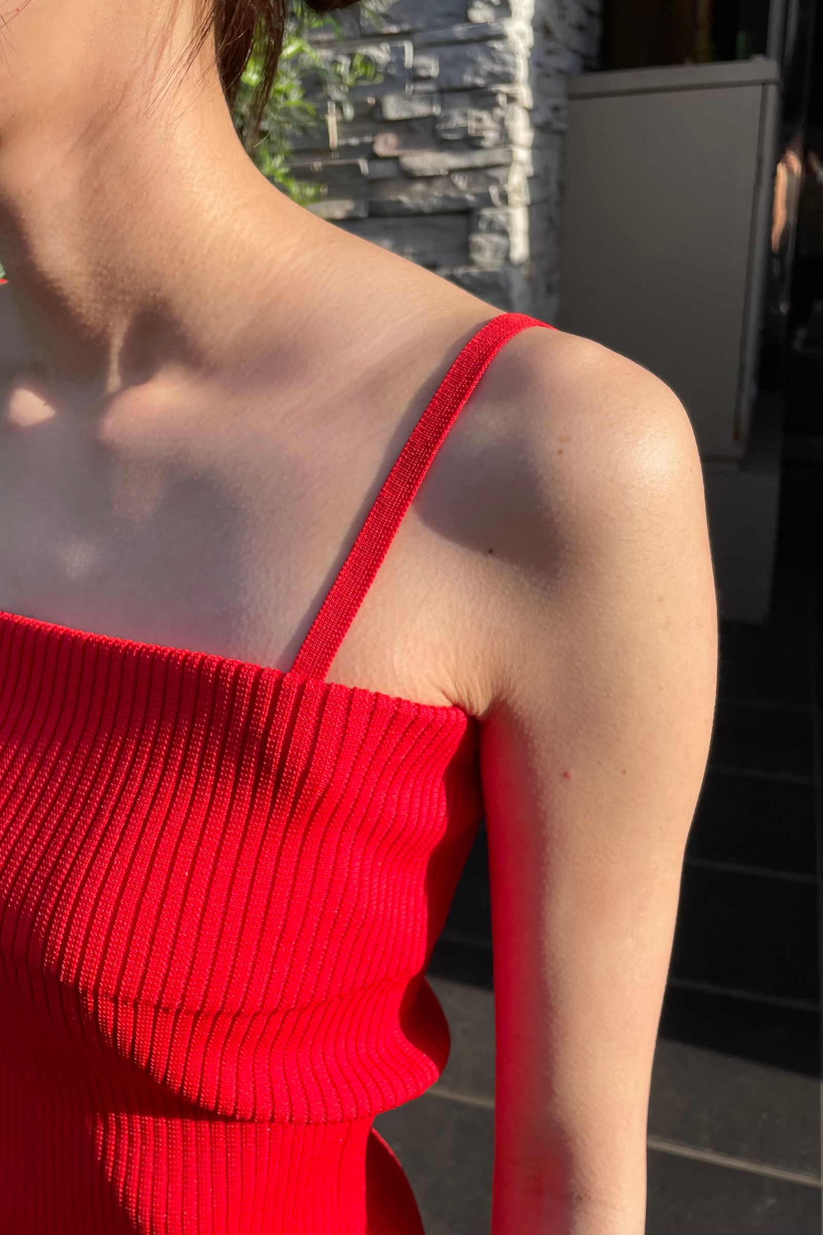 IIROT - rib camisole -red- 23ss | asterisk